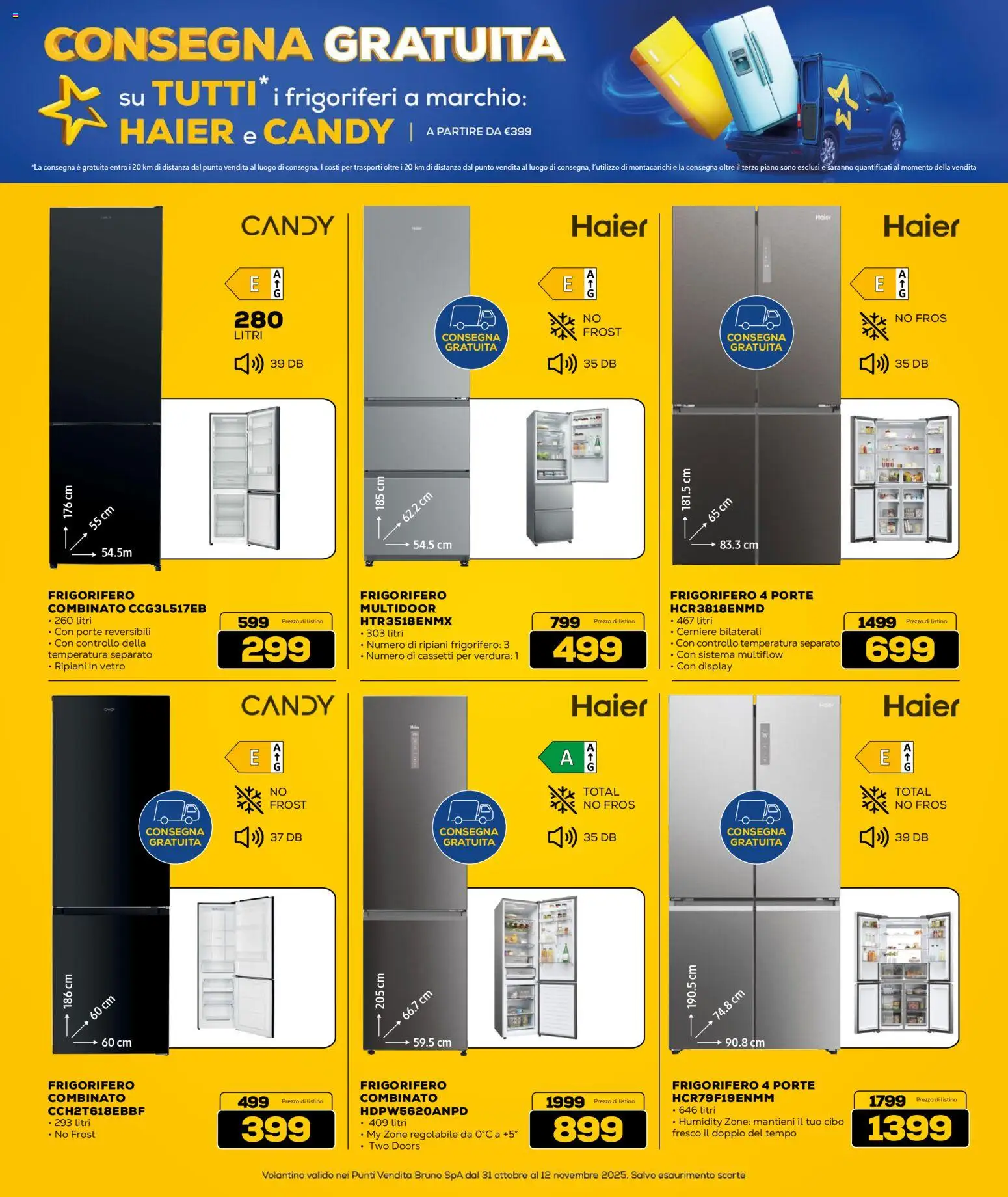 Volantino Euronics del 31.10.2025 | Pagina: 19 | Prodotti: Frigorifero