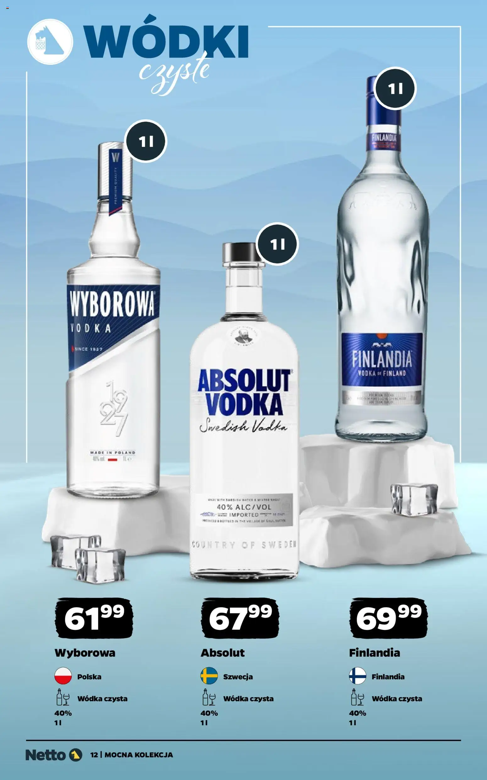 Netto gazetka - Mocna Kolekcja od 02.02.2026 | Strona: 12 | Produkty: Vodka, Wódka