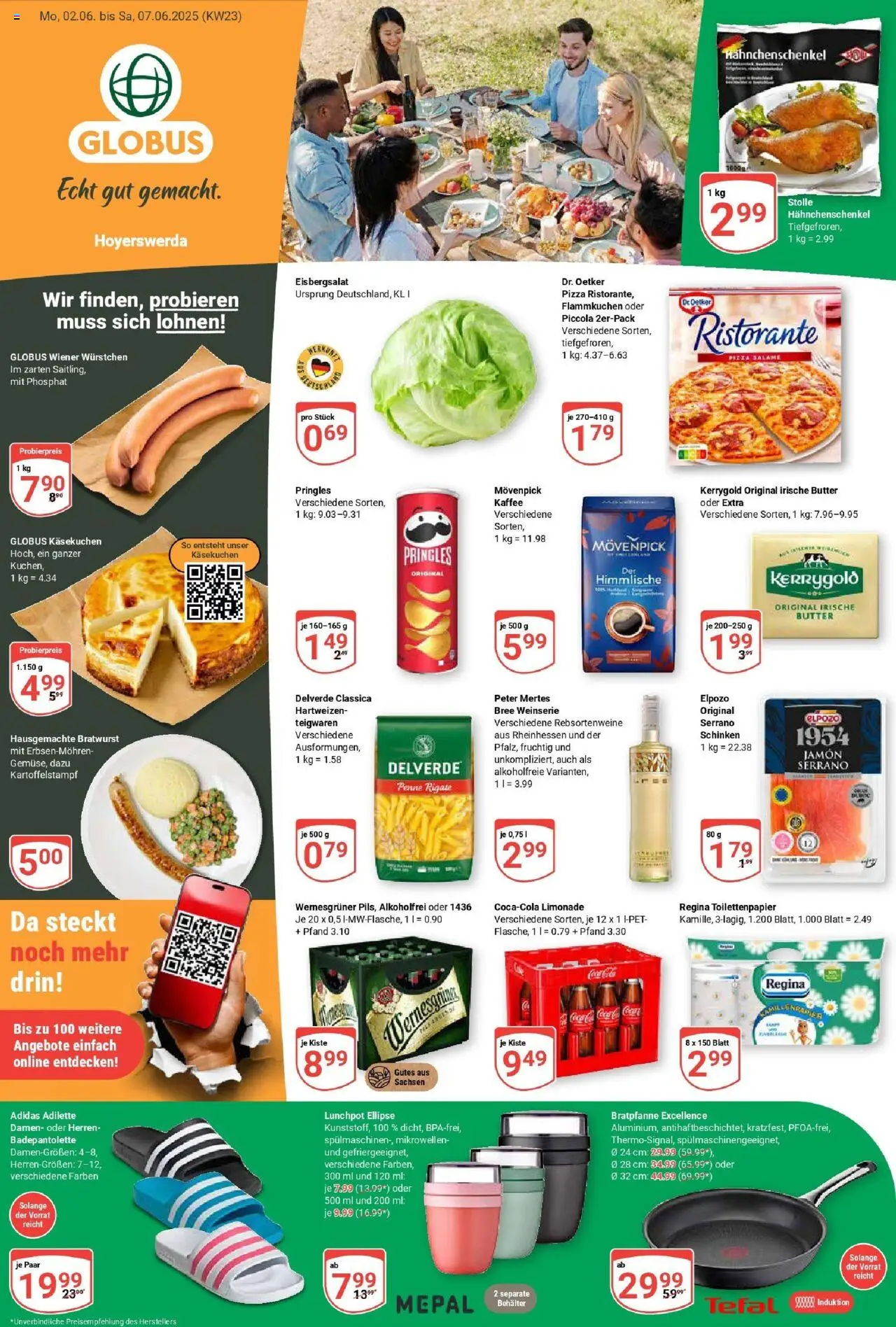 Globus prospekt Hoyerswerda	 - gültig ab dem 01.06.2025 | Seite: 1 | Produkte: Ristorante, Wiener wurstchen, Hahnchenschenkel, Pizza