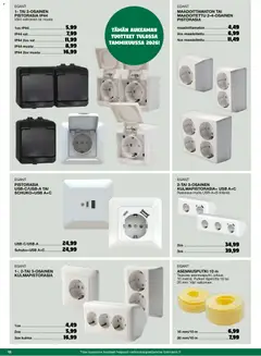 Tokmanni-mainoslehti voimassa 01.11.2025 alkaen | Sivu: 18 | Tuotteet: USB, Pistorasia