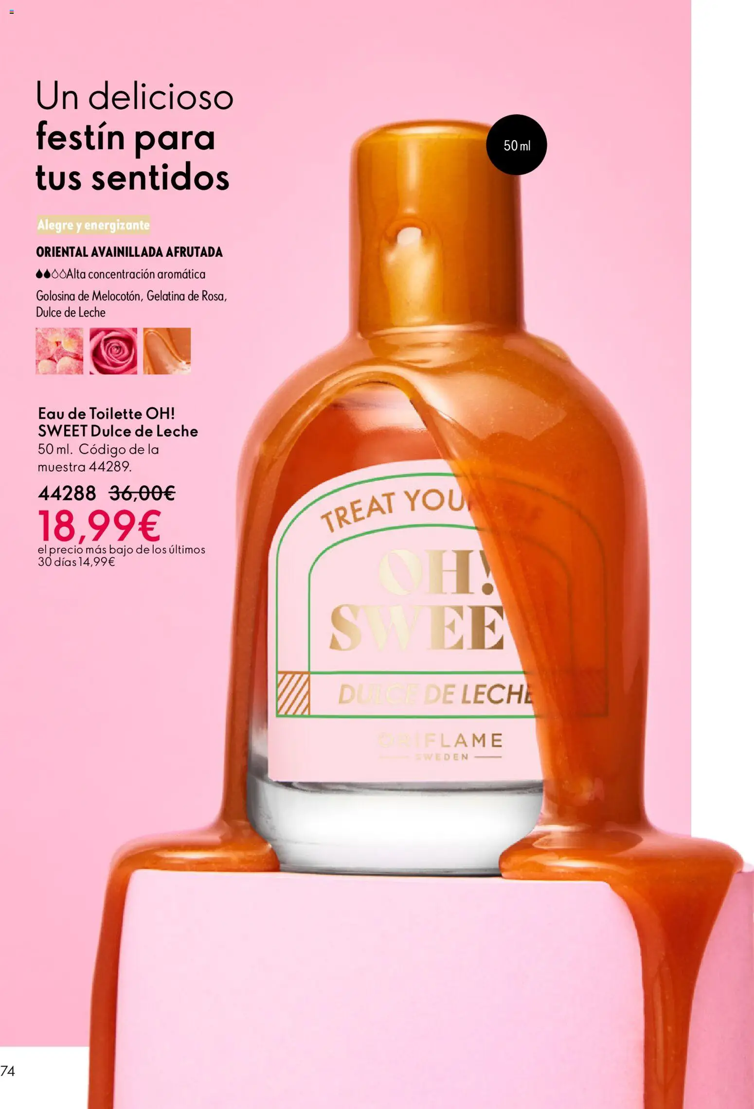 Oriflame - Catálogo Campaña 3 │ válido desde el 18.02.2026 | Página: 74 | Productos: Eau de toilette, Gelatina, Leche