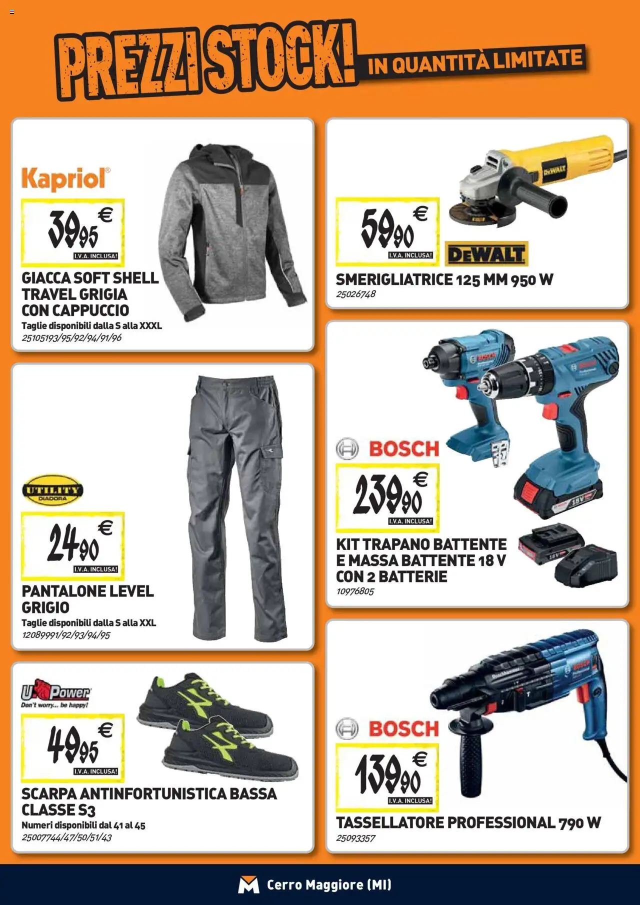 Volantino TECNOMAT del 24.09.2025 | Pagina: 22 | Prodotti: Giacca, Cappuccio, Trapano, Batterie
