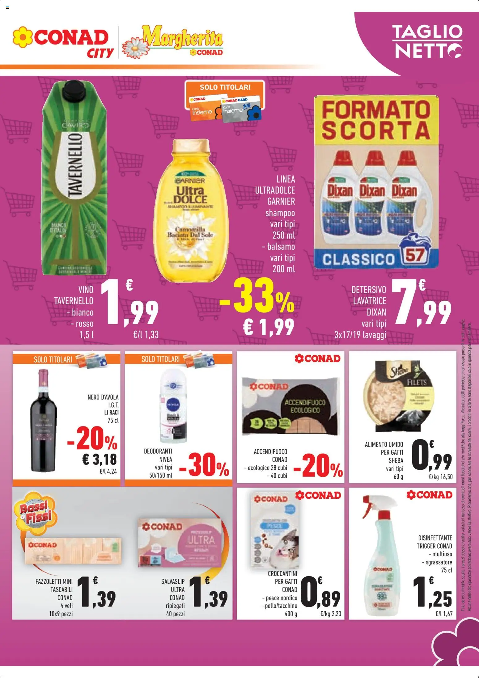 Volantino Conad del 14.01.2026 | Pagina: 7 | Prodotti: Shampoo, Balsamo, Pesce, Lavatrice