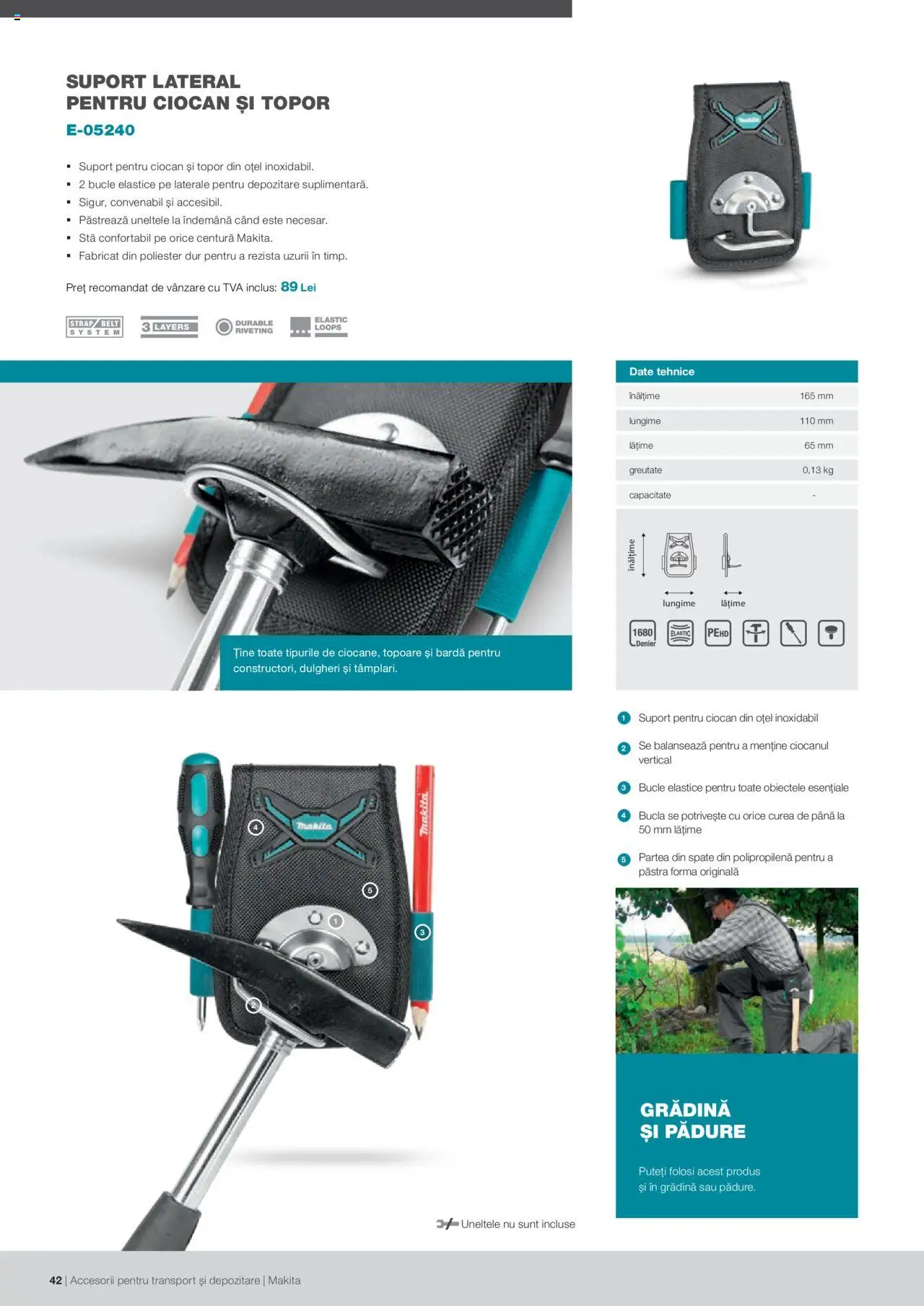 Makita catalog - Accesorii pentru transport si depozitare   – valabil de la 06.09.2021 | Pagină: 42