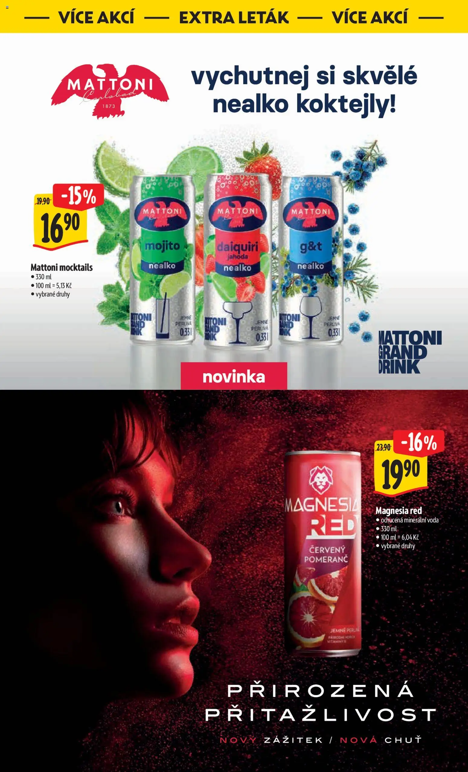 Albert leták - Hypermarket od 04.03.2026 | Strana: 52 | Produkty: Mattoni, Voda, Mojito, Magnesia Red
