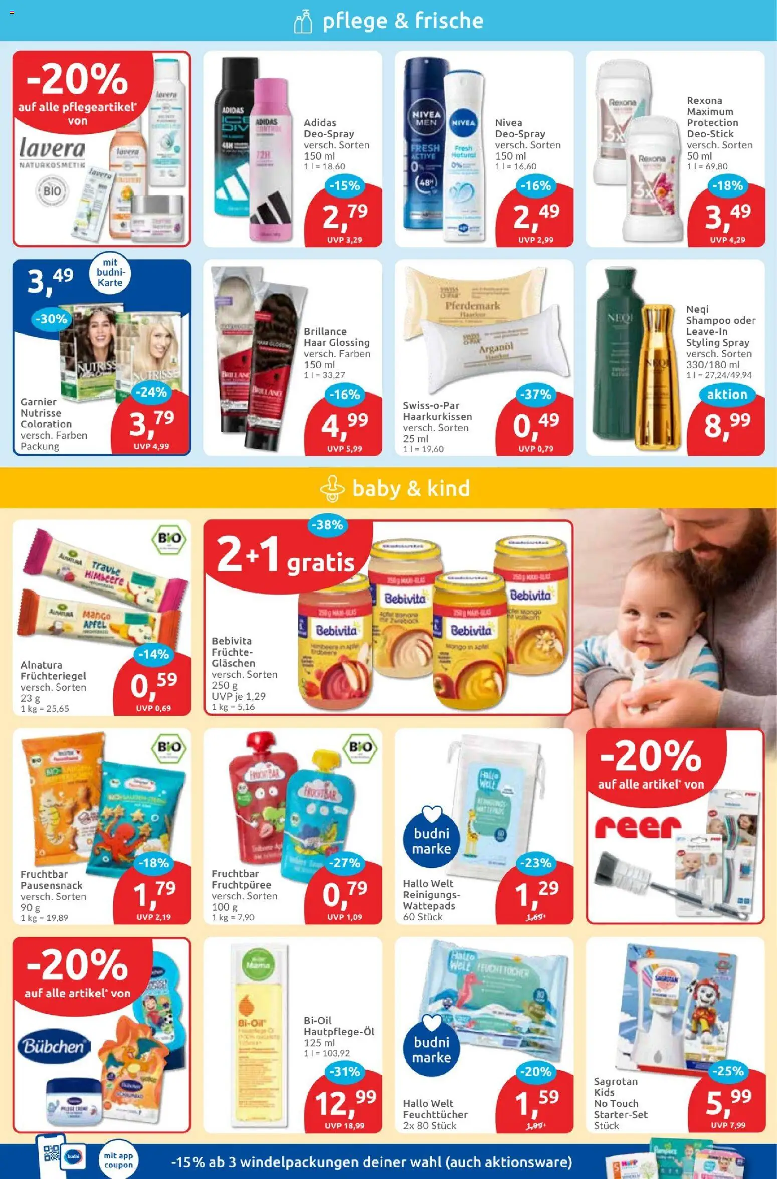 Budni Prospekt – gültig ab 06.01.2026 | Seite: 3 | Produkte: Wattepads, Äpfel, Shampoo, Deospray