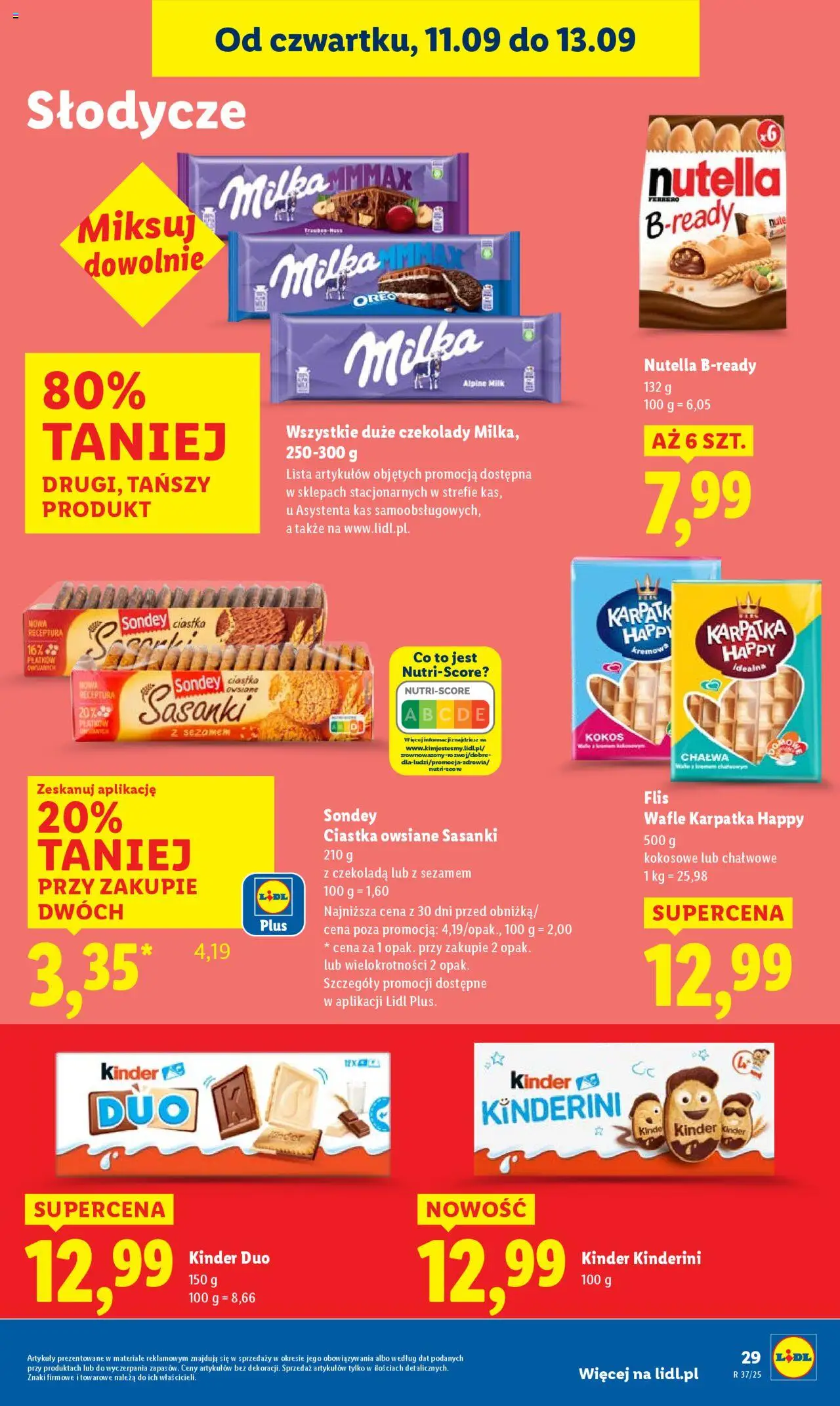 Lidl Gazetka od 11.09.2025 | Strona: 31 | Produkty: Wafle, Czekolada, Ciastka, Ciastka owsiane