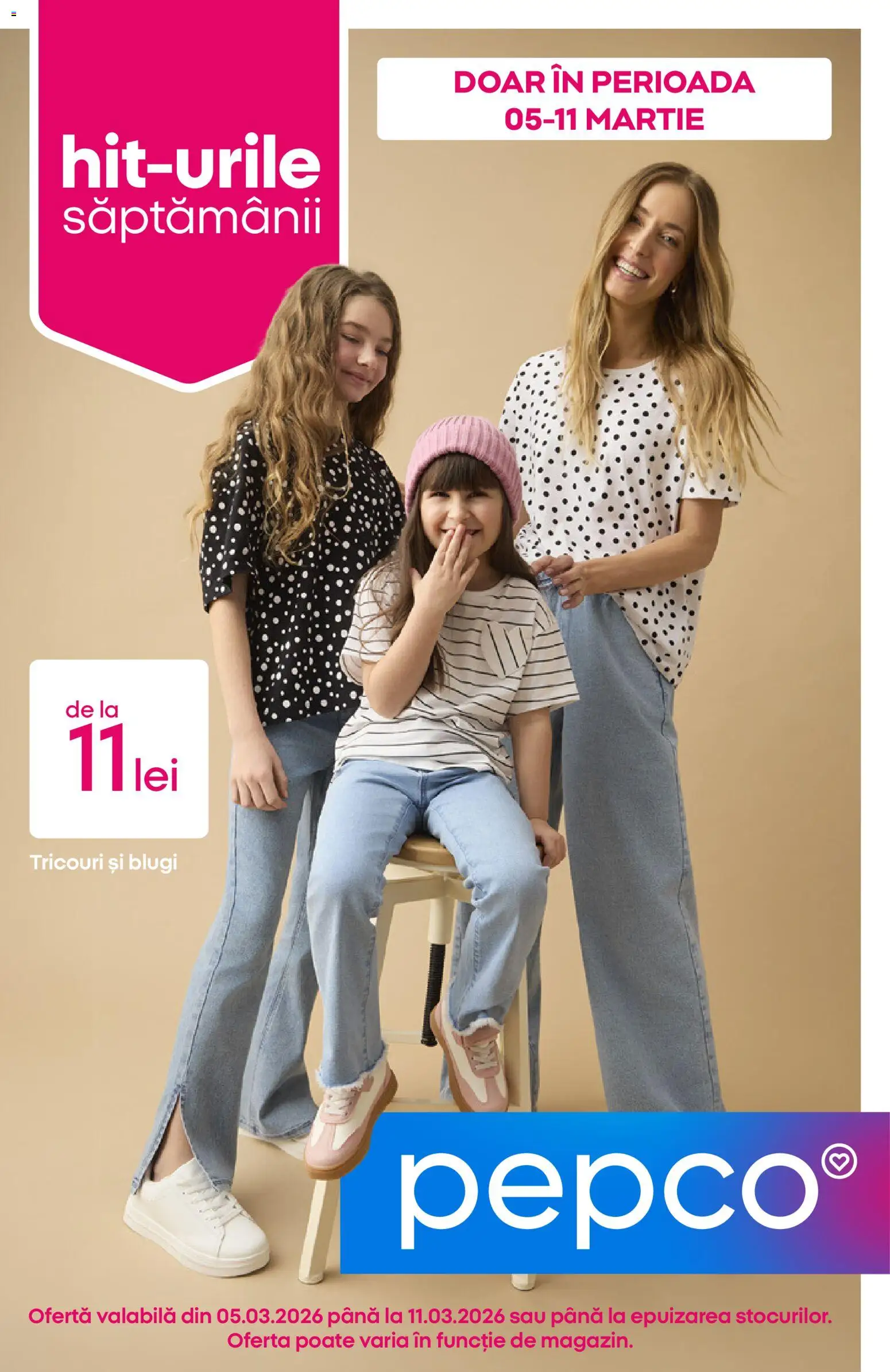 Noul catalog Pepco – valabil de la 05.03.2026 | Pagină: 1 | Produse: Blugi