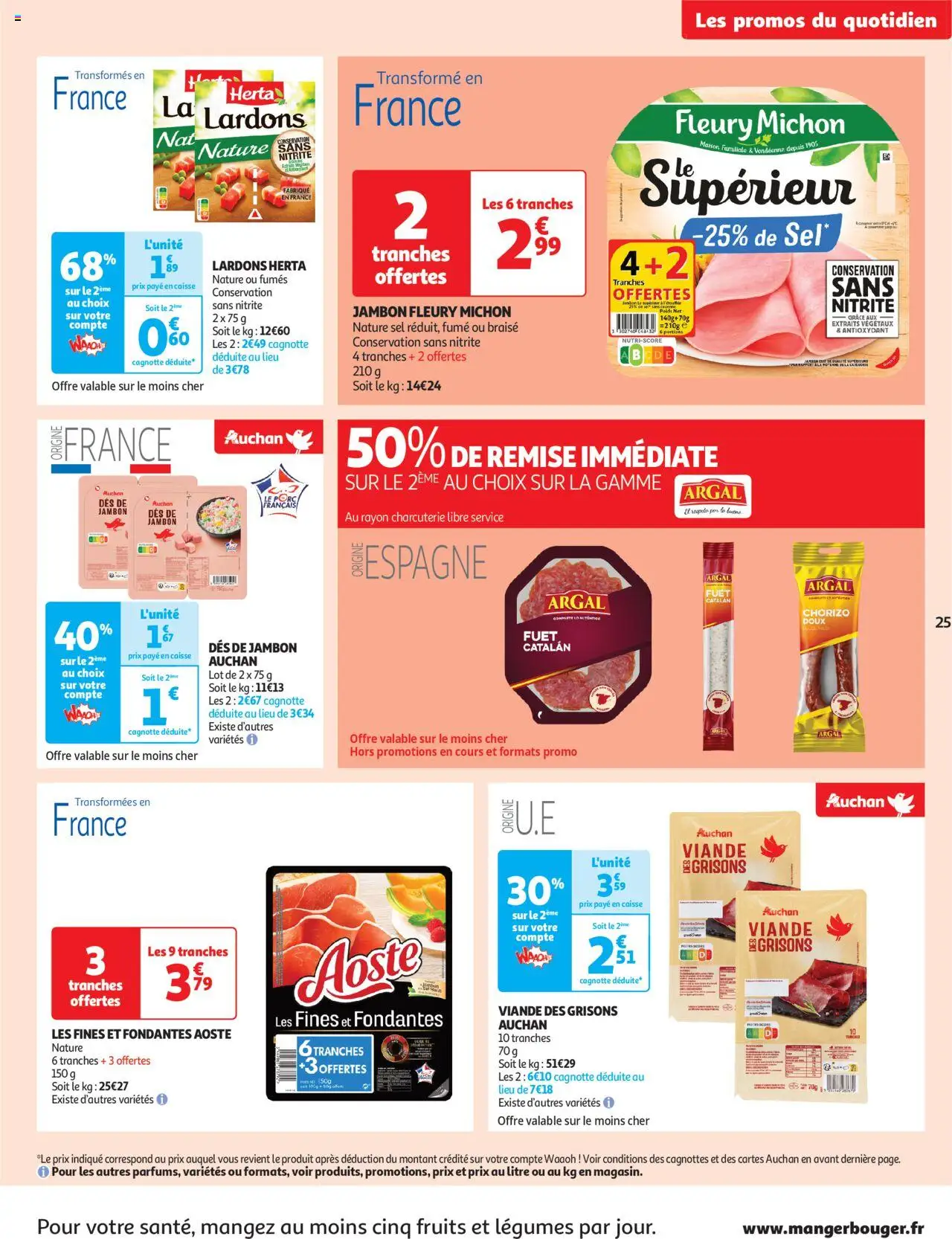  | Page: 25 | Produits: Chorizo, Lardons, Jambon, Viande