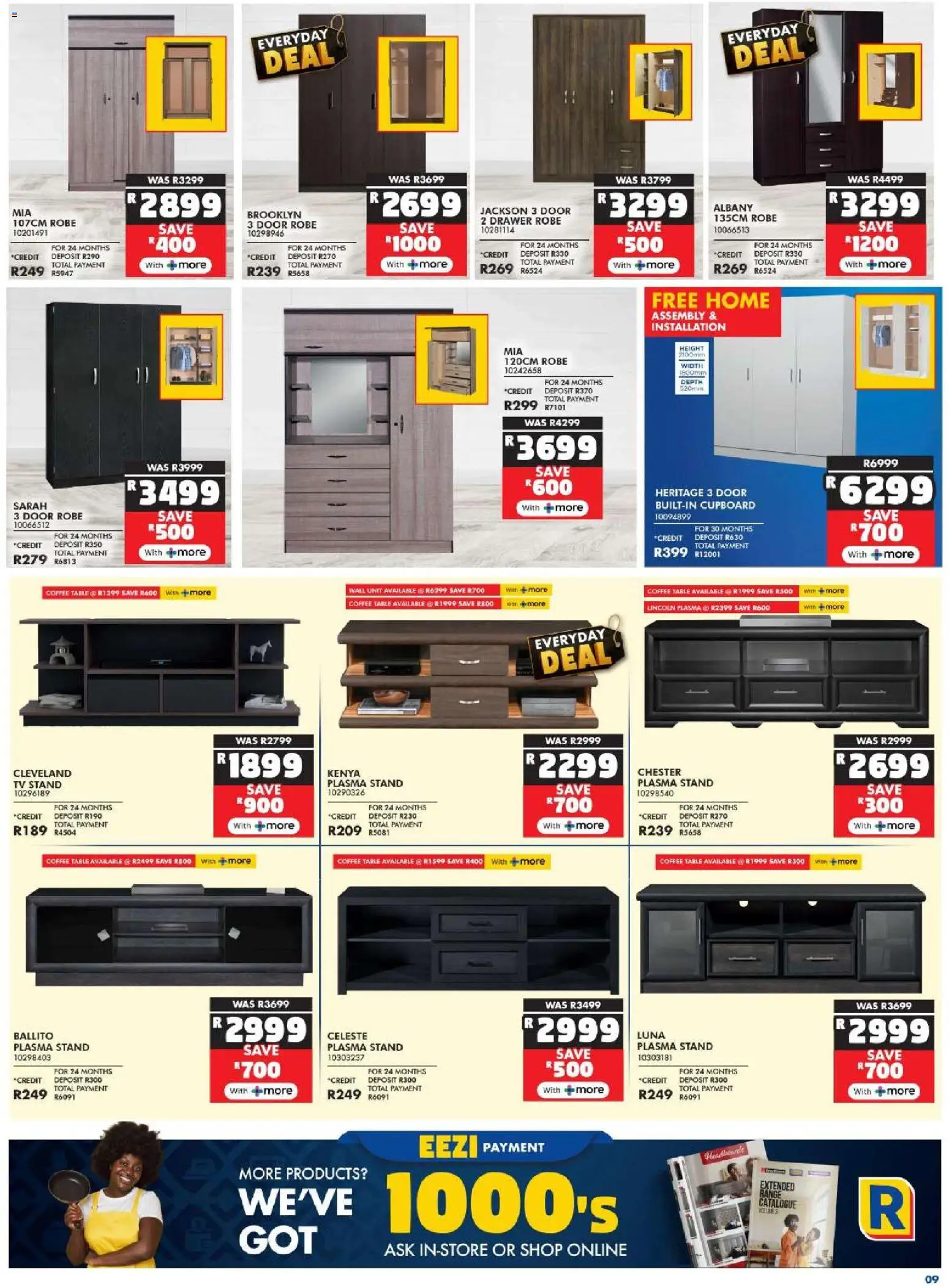 New Russells catalogue – valid from 10.11.2025 | Page: 9 | Products: TV, Coffee table, Wall unit, Coffee