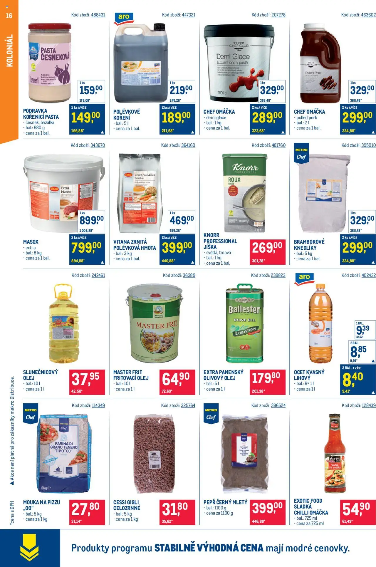 Makro leták - Gastronomie od 13.08.2025 | Strana: 16 | Produkty: Jíška, Knorr, Koření, Demi glace