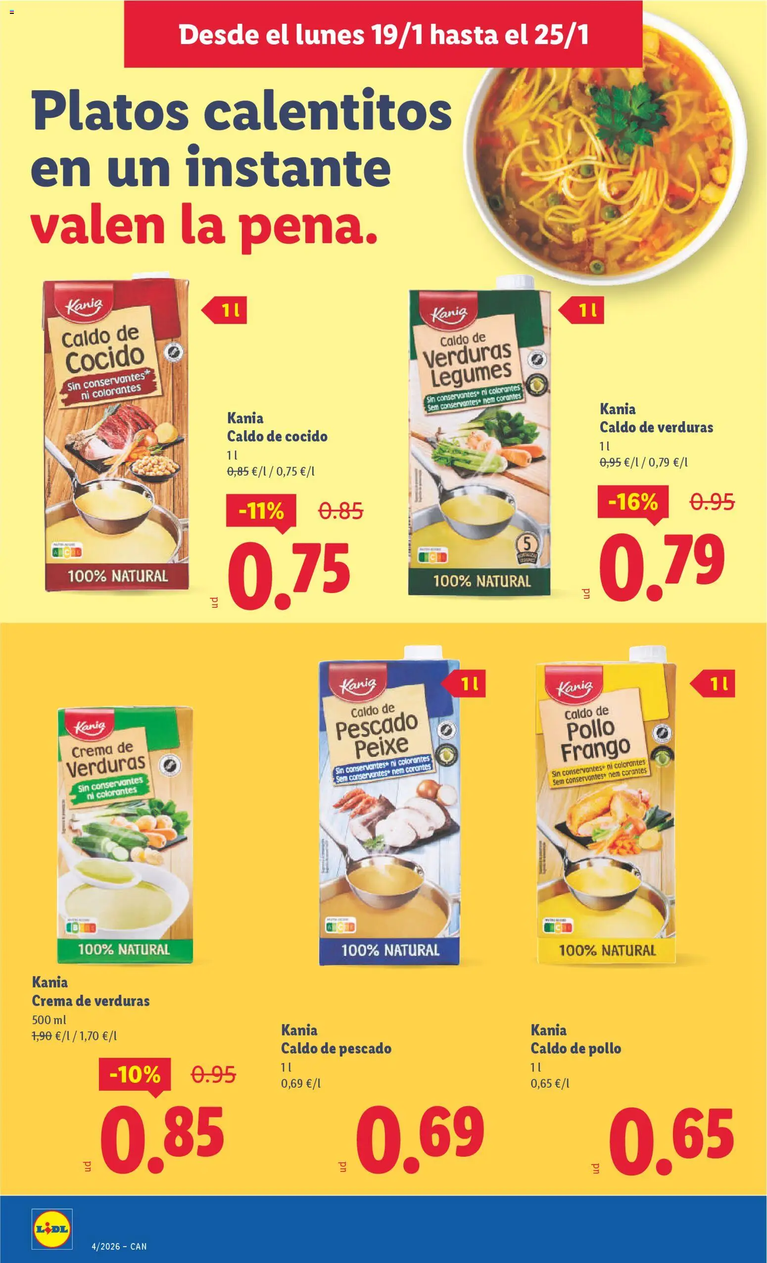 Lidl - Canarias │ válido desde el 19.01.2026 | Página: 12 | Productos: Pescado, Crema