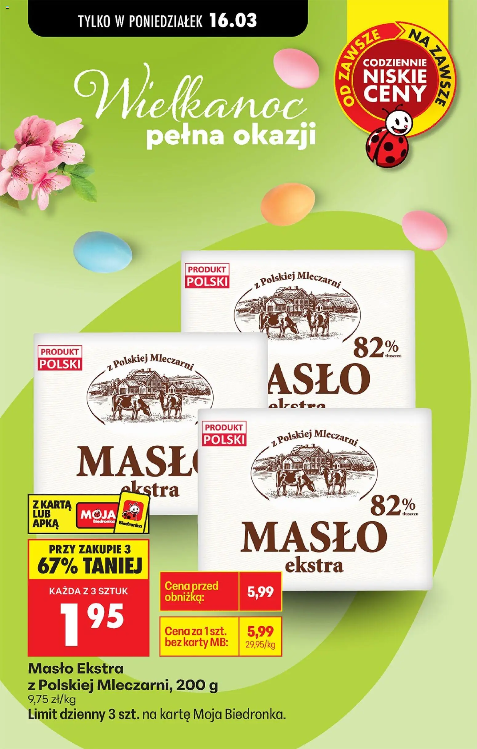 Biedronka Polsko leták od 16.03.2026 | Strana: 10 | Produkty: Máslo, Karty
