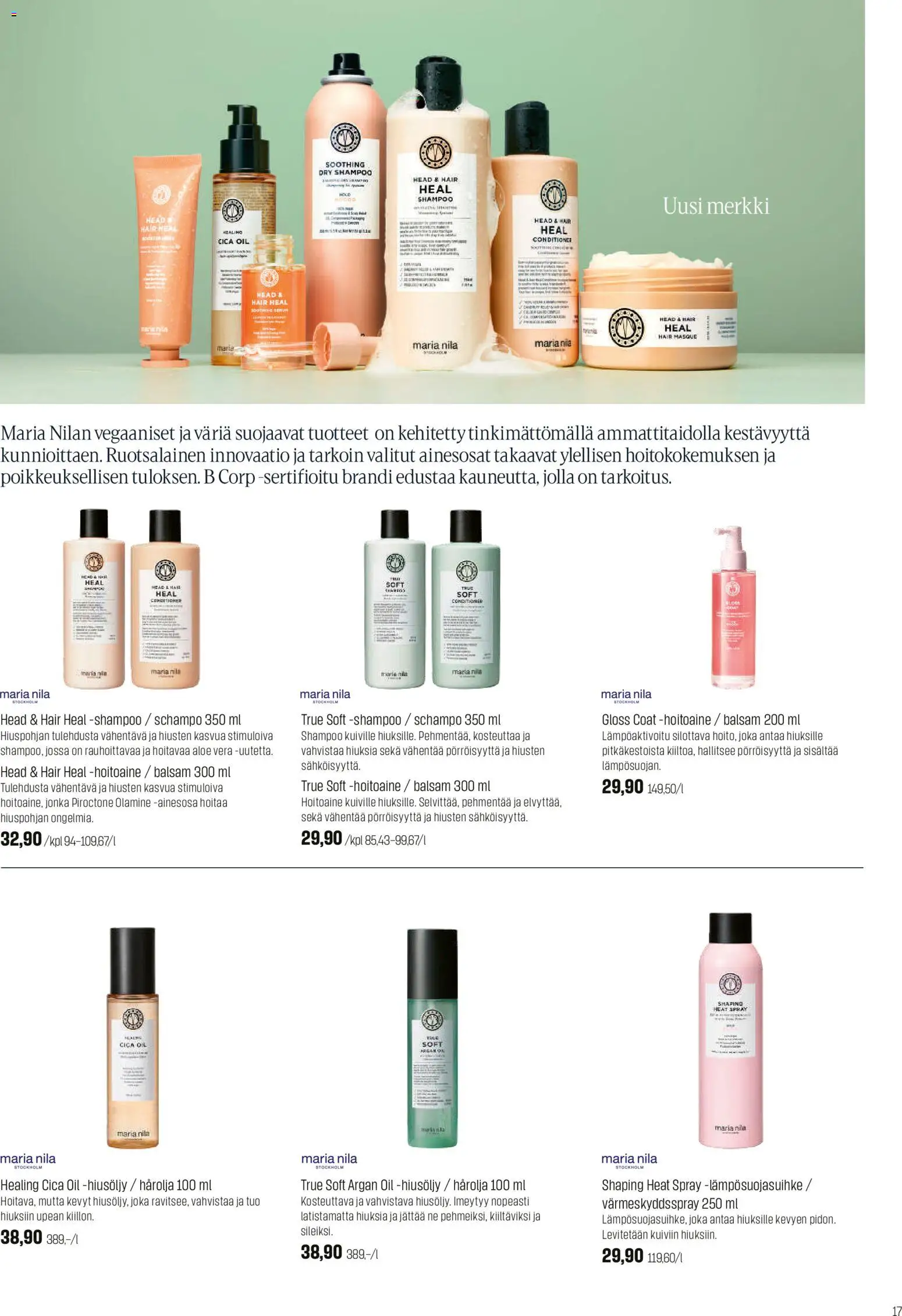 Sokos tarjoukset – voimassa 26.01.2026 alkaen | Sivu: 17 | Tuotteet: Shampoo, Hoitoaine, Hiusöljy