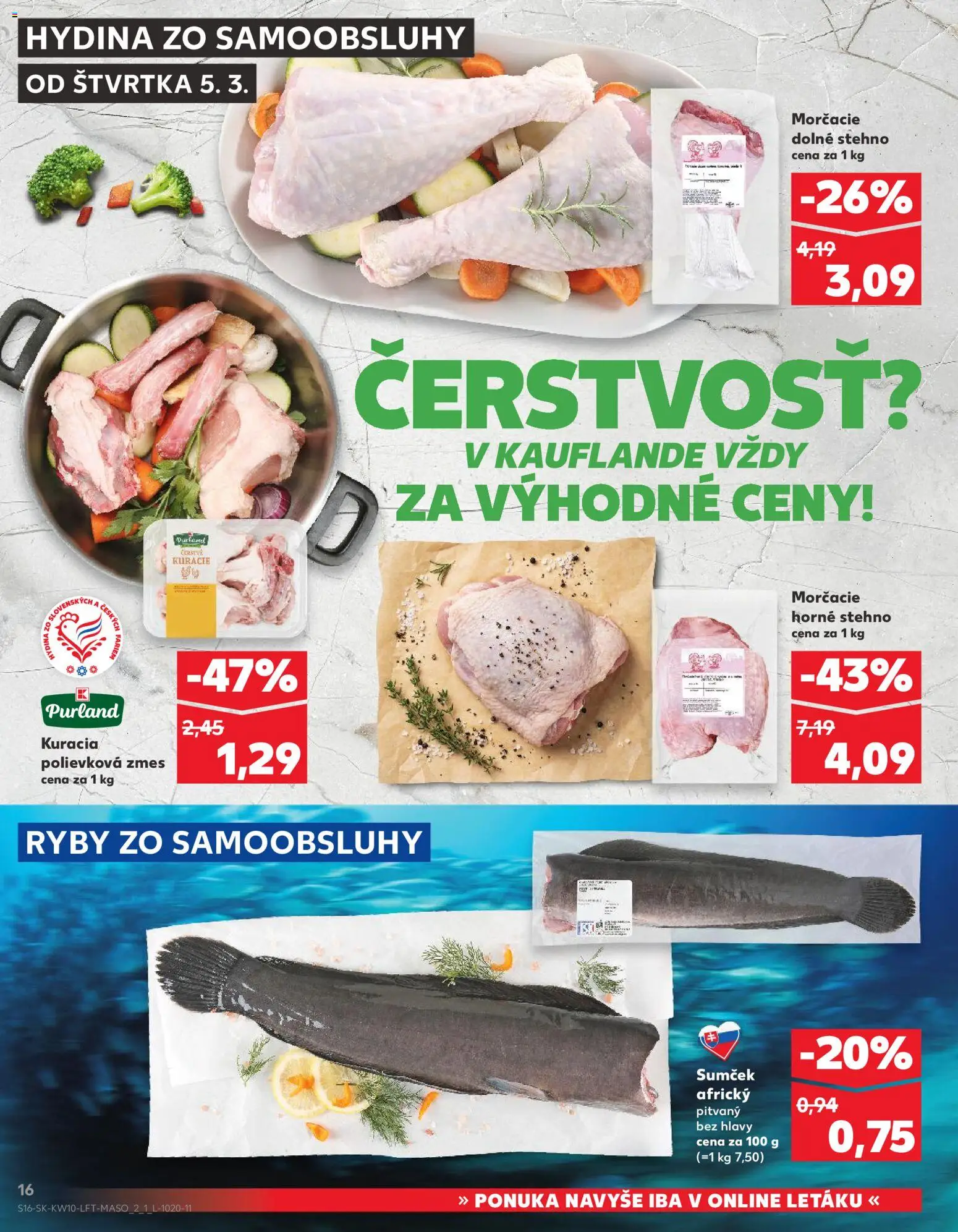Kaufland SK akciós ujság - amely érvényes a következő dátumtól: 05.03.2026 | Oldal: 16