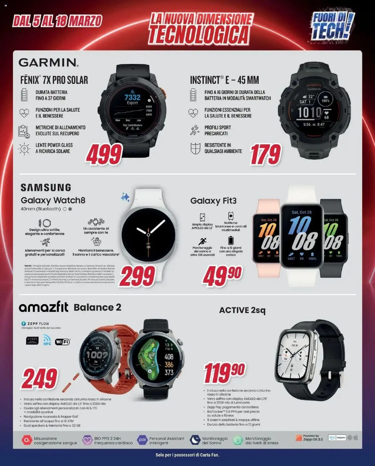 Volantino Trony del 04.03.2026 | Pagina: 36 | Prodotti: Samsung Galaxy, Top, Smartwatch, Samsung