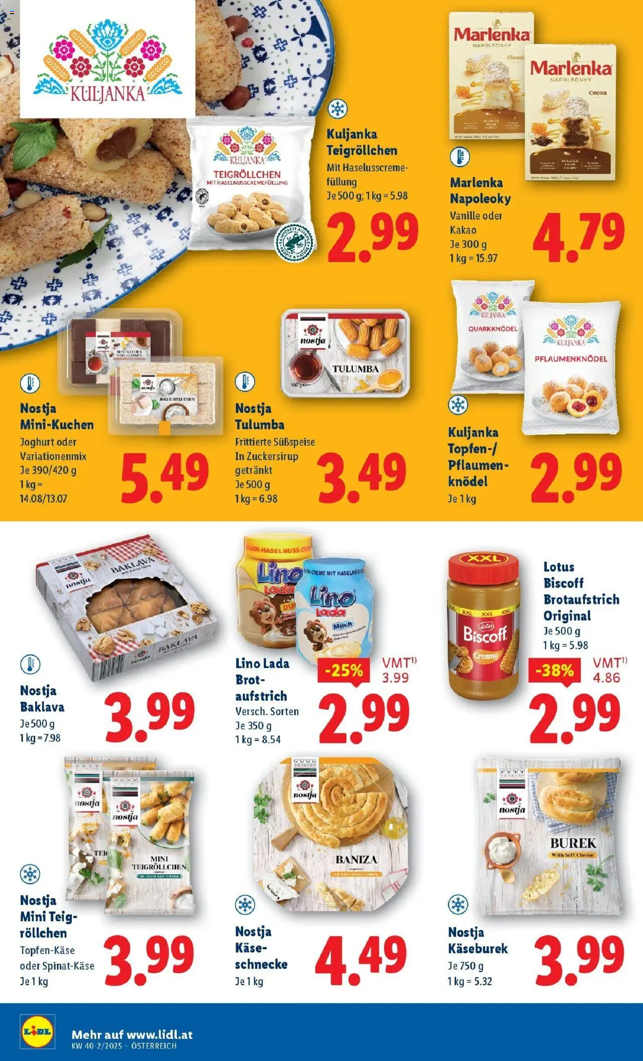 Lidl Flugblatt - Wien, Langenzersdorf, Zwettl gültig ab 02.10.2025 | Seite: 14 | Produkte: Milch, Käse, Joghurt, Brot