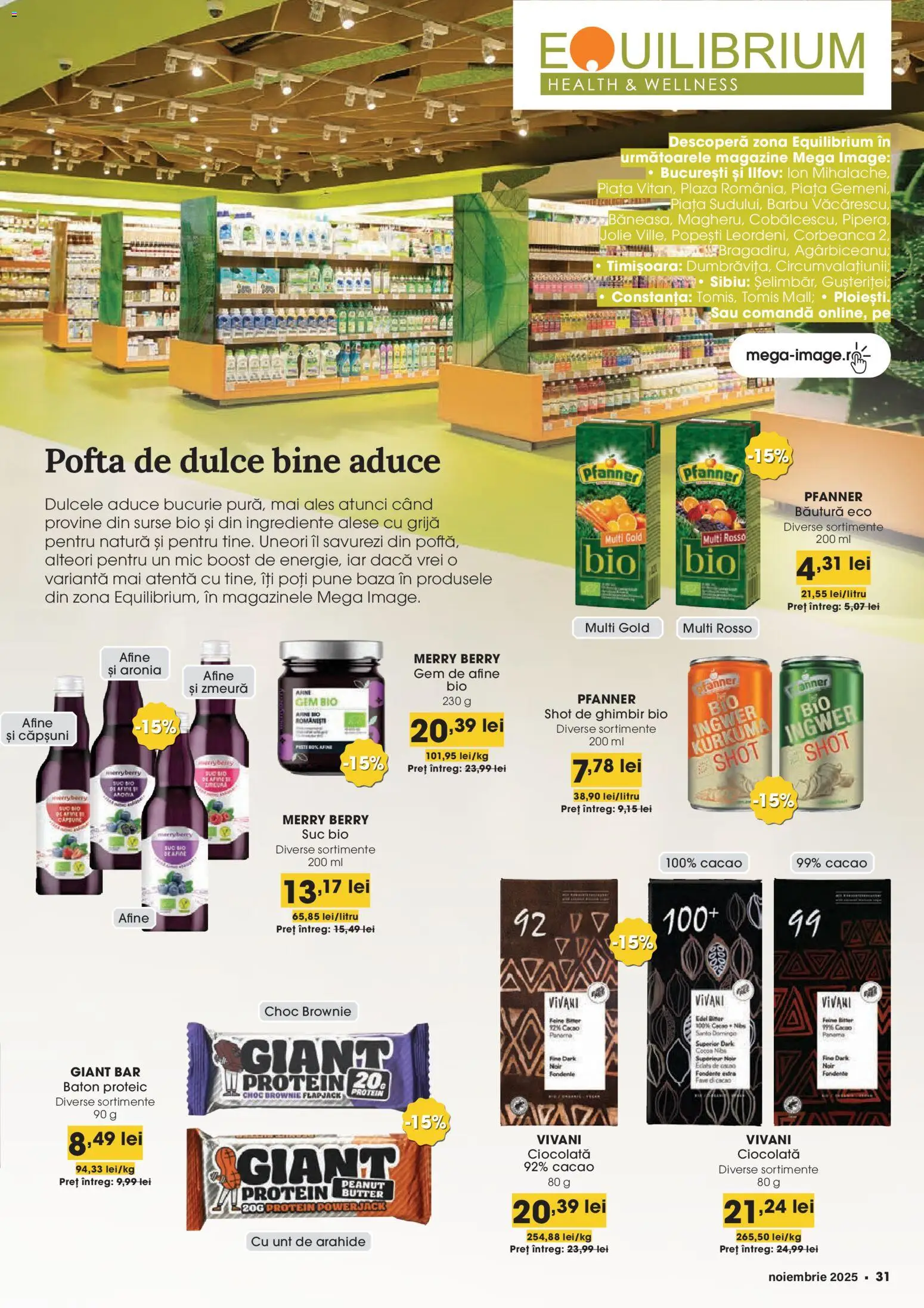 Noul catalog Mega Image – valabil de la 30.10.2025 | Pagină: 31 | Produse: Zmeură, Arahide, Gem, Căpșuni