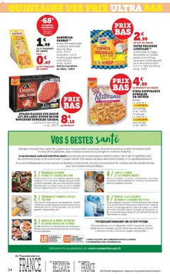 Hyper U - Prévisualisation de Hyper U - Les prix bas de la semaine valide à partir de 06.01.2026 | Page: 34 | Produits: Epinard, Jambon, Pizza, Ricotta