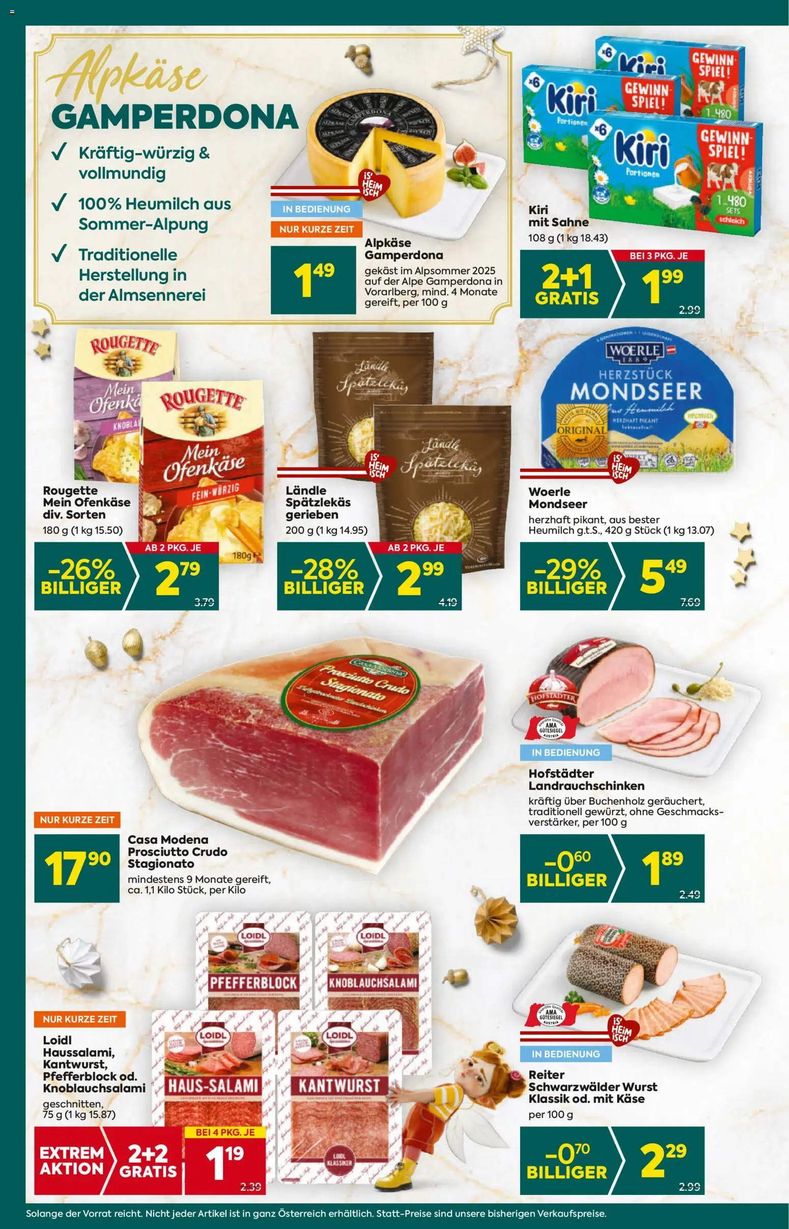 Billa Plus Flugblatt gültig ab 27.11.2025 | Seite: 14 | Produkte: Sahne, Wurst, Spiel, Käse