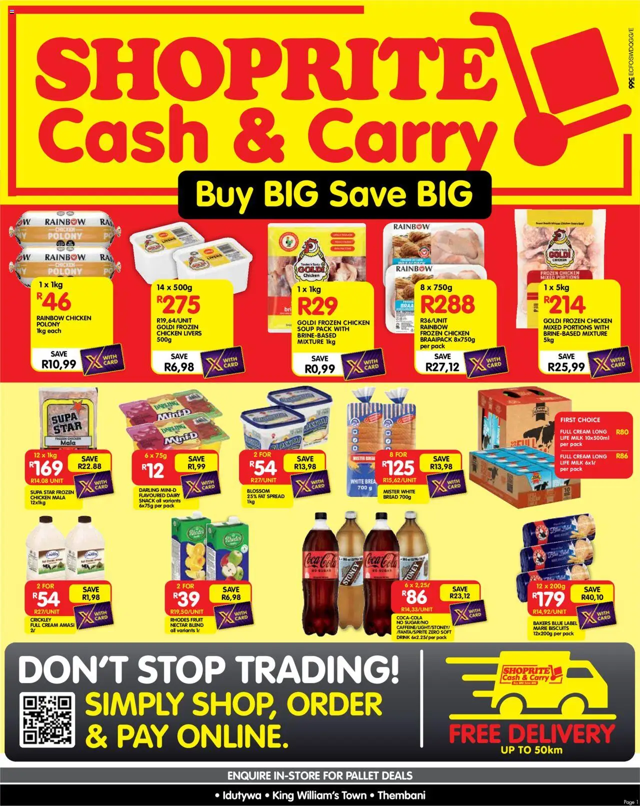 New Shoprite catalogue – valid from 20.10.2025 | Page: 1 | Products: Polony, Cream, Soup, Sugar