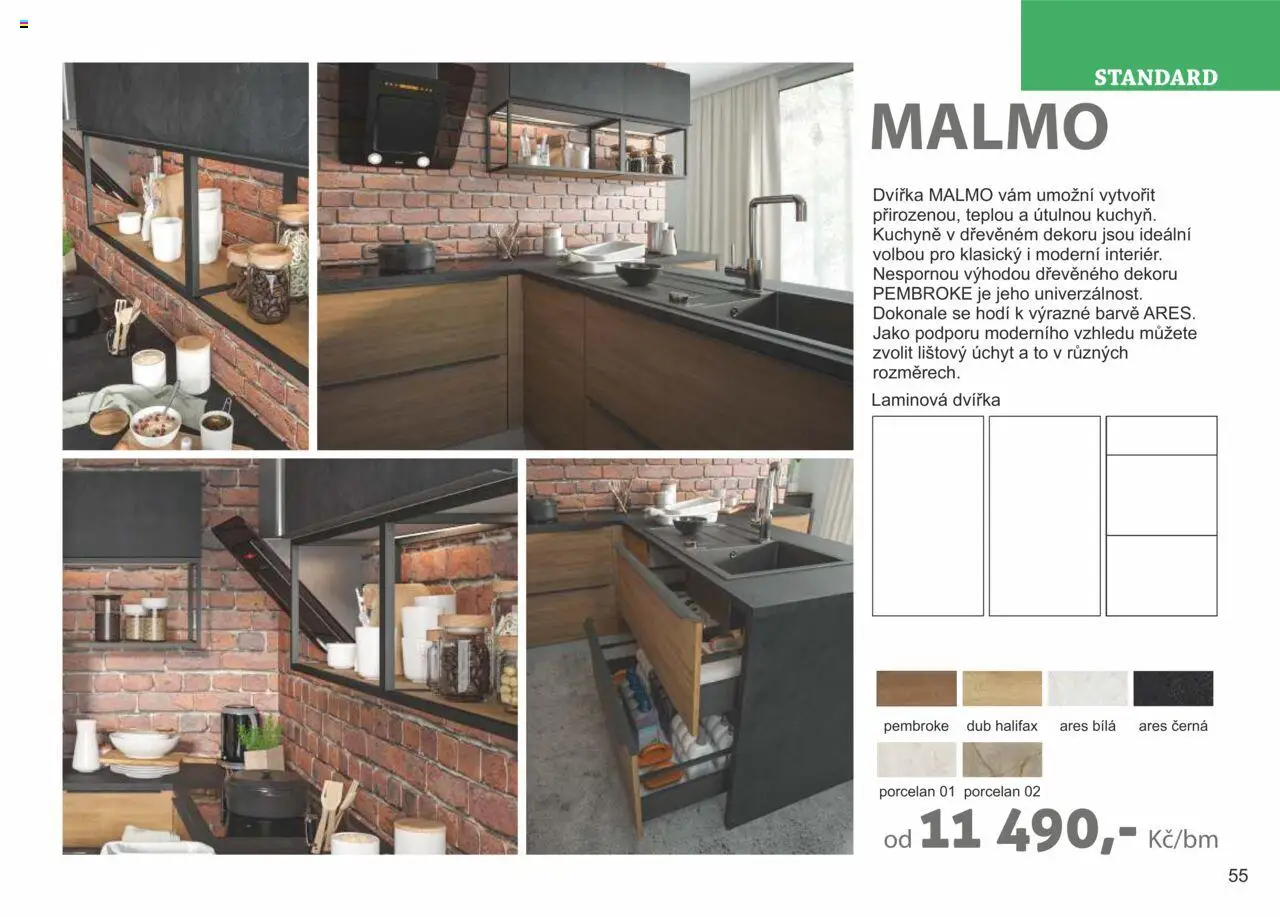 Jamall nábytek katalog - Kuchyně od 17.04.2025 | Strana: 55 | Produkty: Kuchyně