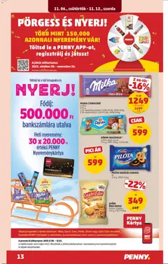 DÖRMI MULTIPACK*, csokis, tejes, epres, 150 g, 3993 Ft/kg, 120 Ft/db - amely érvényes a következő dátumtól: 06.11.2025 | Oldal: 17