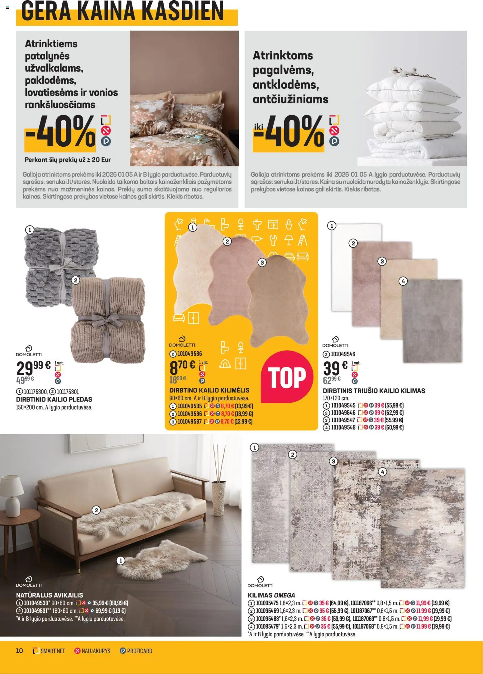 Senukai akcijos nuo 10.12.2025 | Puslapis: 10 | Prekių: Kilimėlis, Kilimas, Pledas