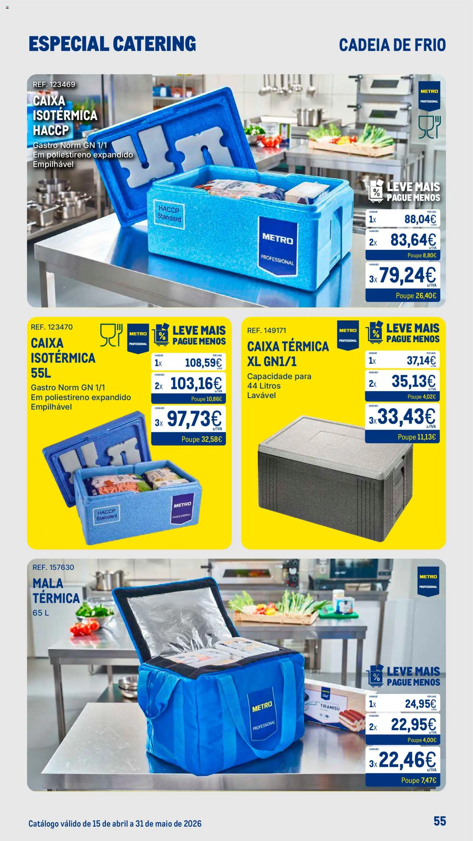 Makro Especial Catering │ válido de 15.04.2026 | Página: 55 | Produtos: Caixa térmica, Caixa
