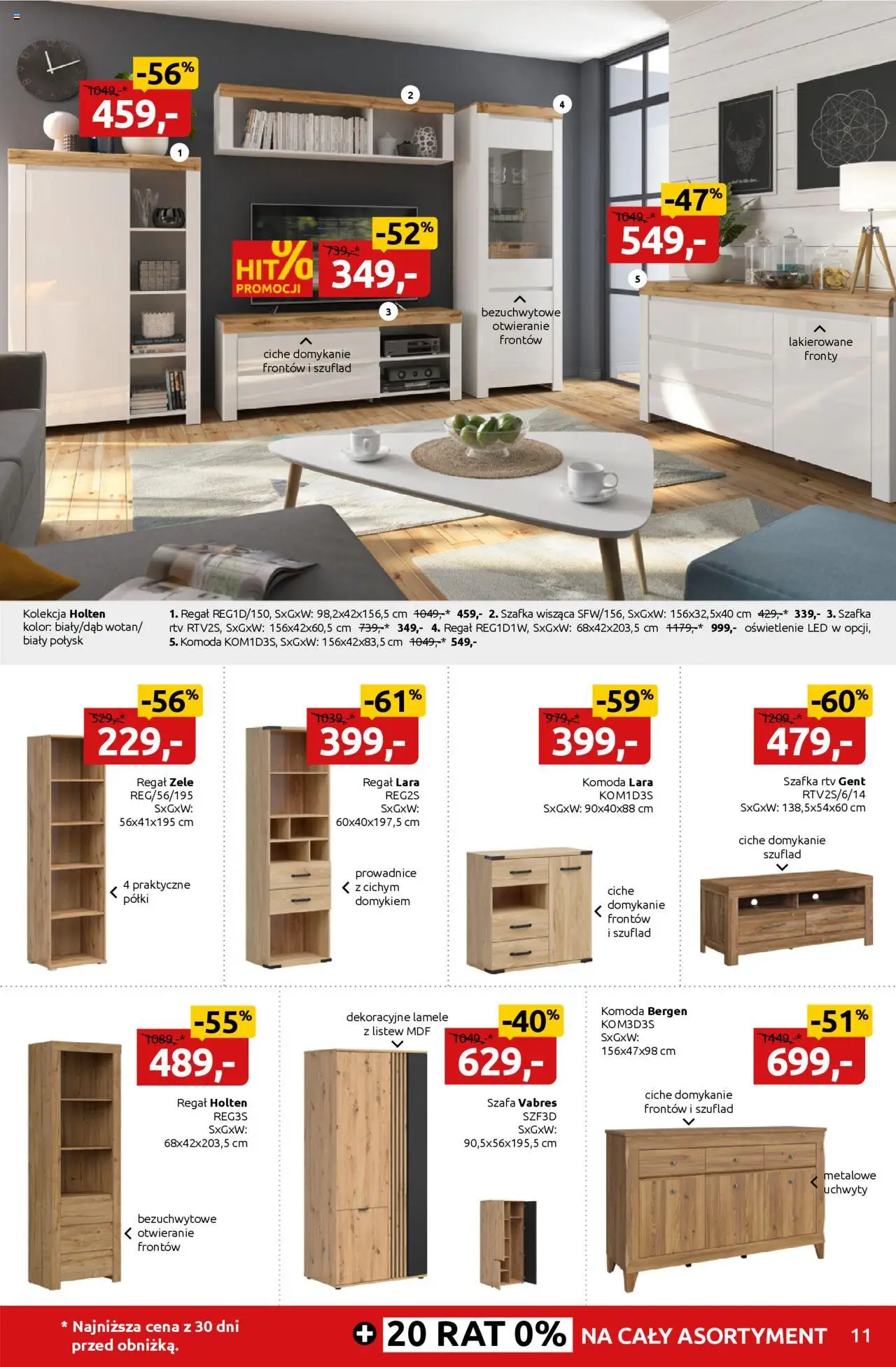 Black Red White promocje od 04.08.2025 | Strona: 11 | Produkty: Szafa, Komoda, szafka RTV, Regał