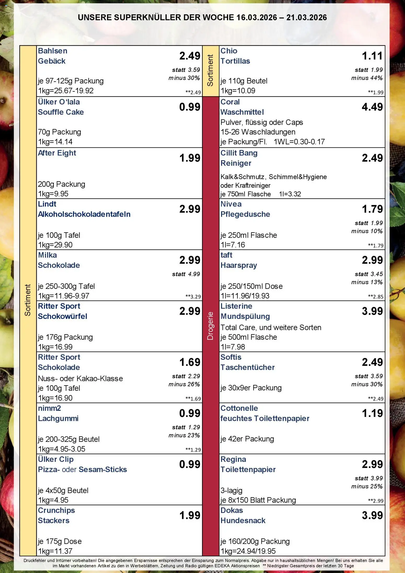 Simmel Bayern – gültig ab 16.03.2026 | Seite: 3 | Produkte: Milka, Waschmittel, Toilettenpapier, Feuchtes Toilettenpapier