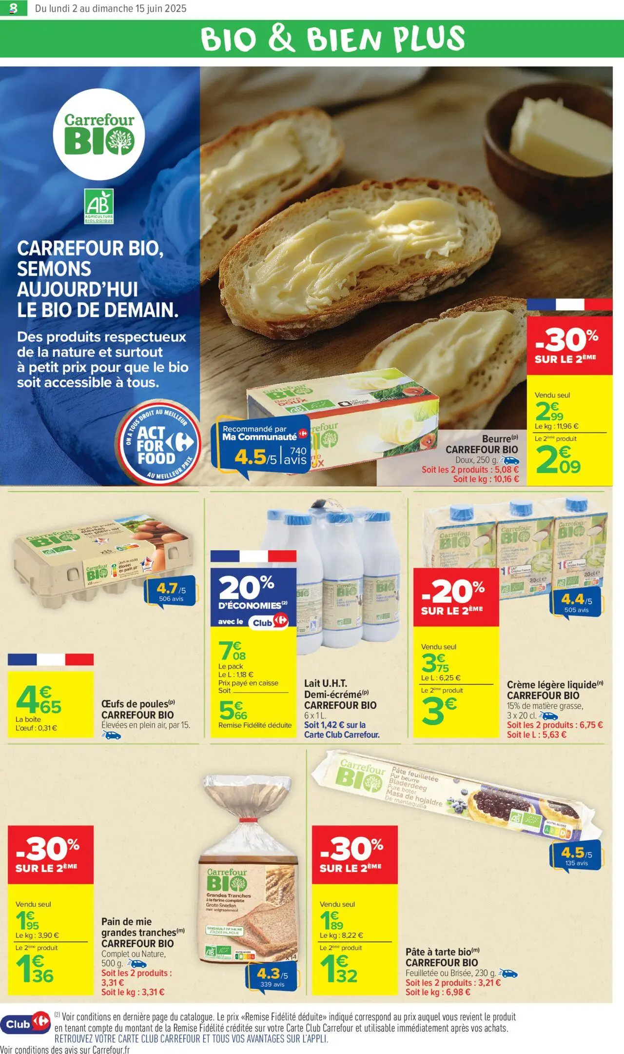  | Page: 10 | Produits: Farine, Pâte feuilletée, Pain de mie, Huile