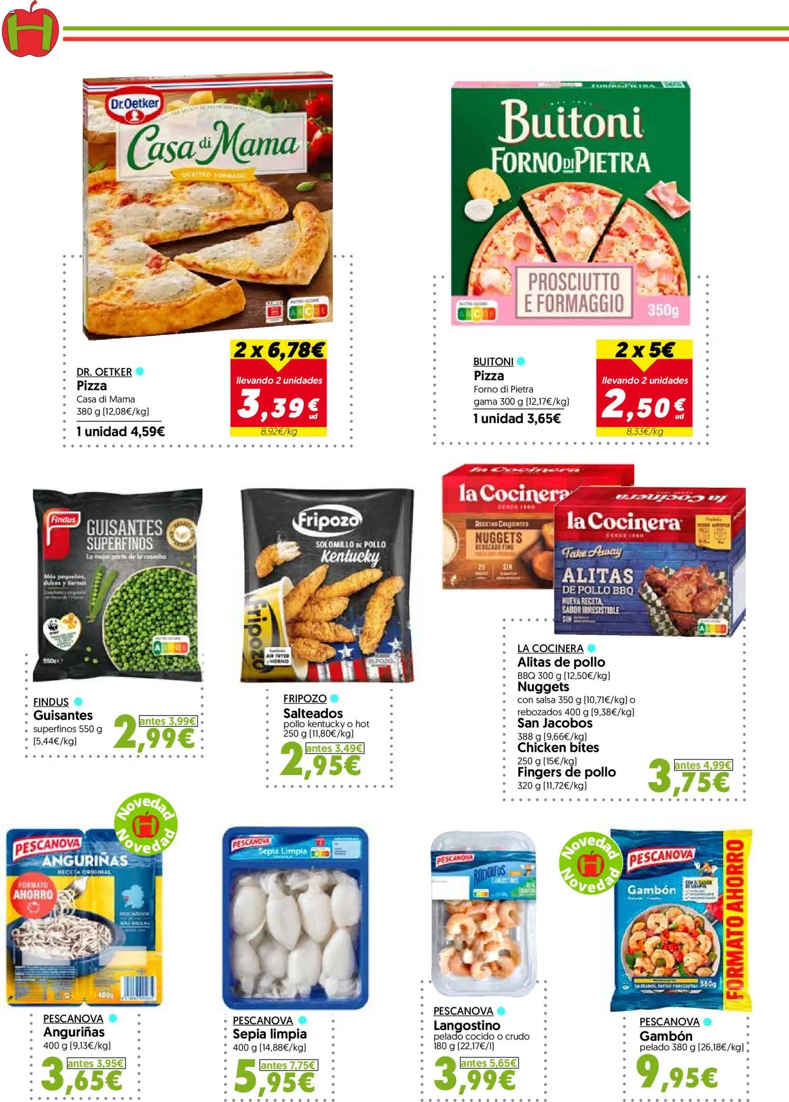 Hiper Usera folleto │ válido desde el 05.11.2025 | Página: 10 | Productos: Pizza, Langostino, Nuggets