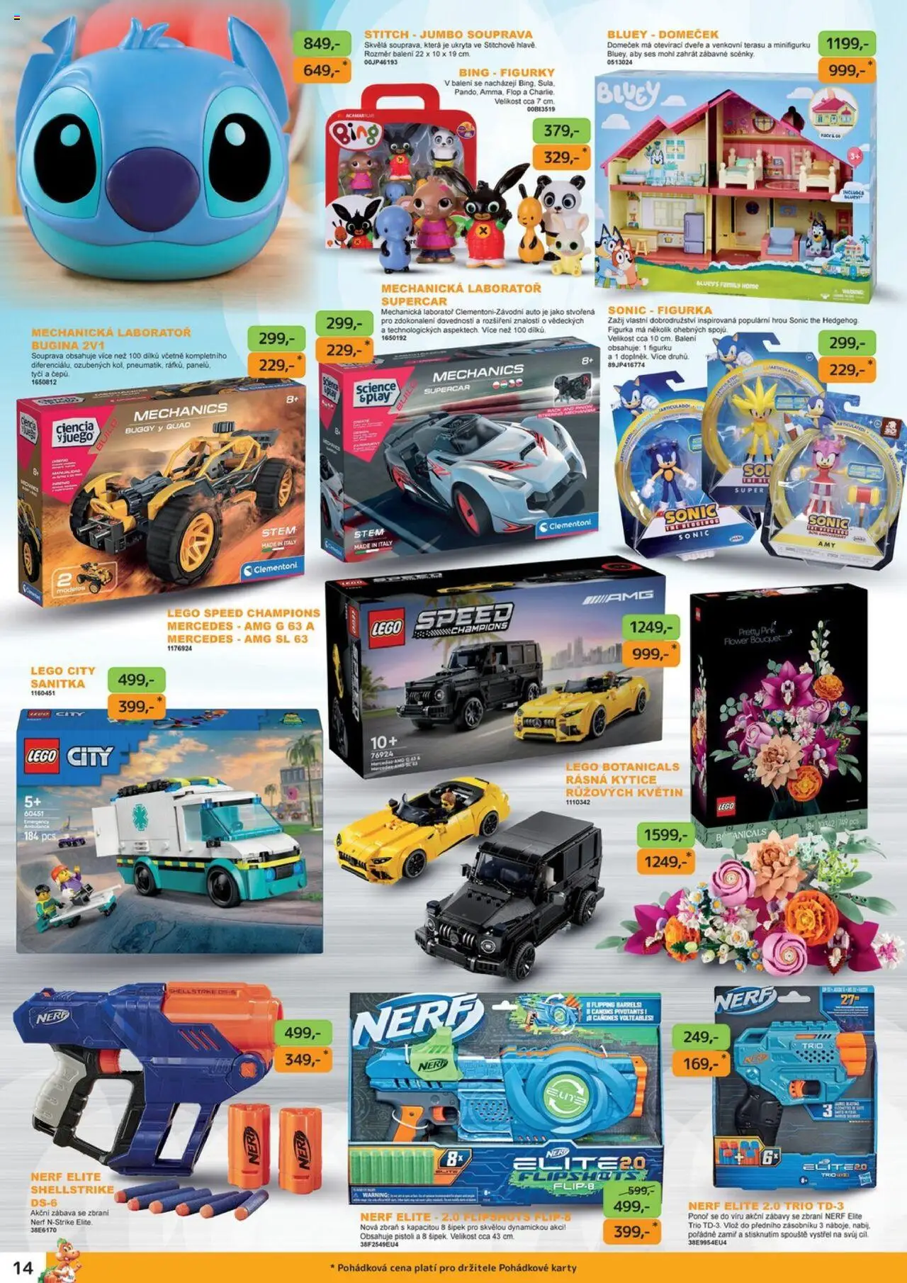 Dráčik leták - Léto 2025 od 21.05.2025 | Strana: 14 | Produkty: LEGO, Figurky, Karty, Stitch