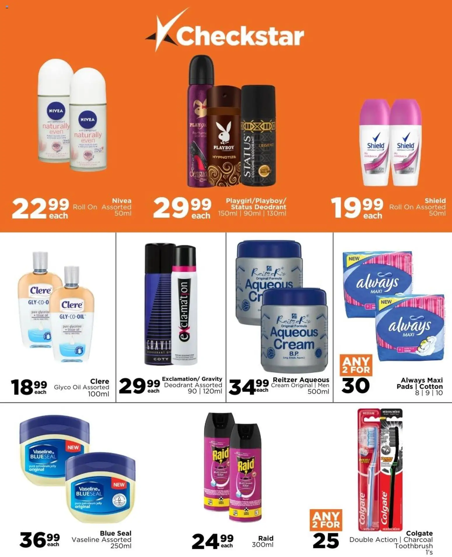 New Check Star catalogue – valid from 25.02.2026 | Page: 9 | Products: Oil, Cream, Petroleum jelly, Toothbrush