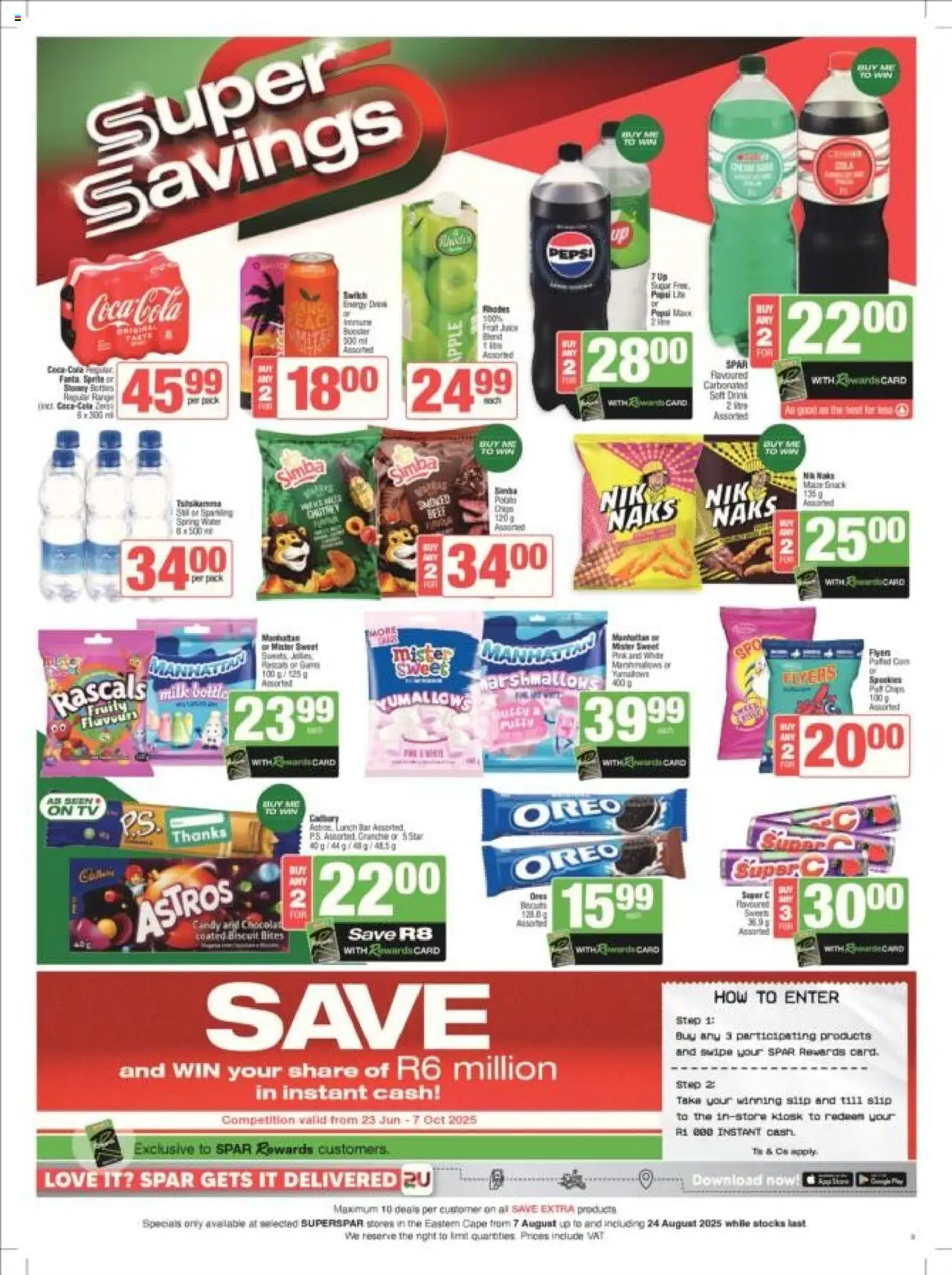 Superspar - Eastern Cape - Weekly Specials │ valid from 07.08.2025 | Page: 3 | Products: TV, Sprite, Stoney, Water