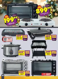 Shoprite specials catalogue – valid from 24.11.2025 | Page: 30 | Products: Stove, Plate, Grill, Cooker