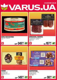 VARUS акції дійснийкції з 31.03.2026