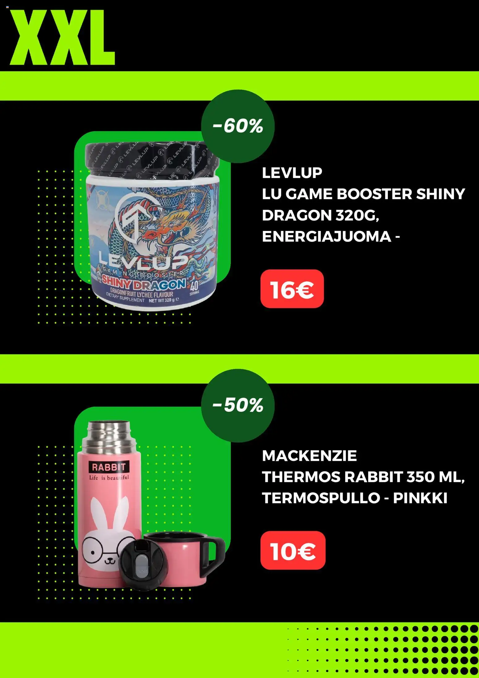 XXL - Black Friday – voimassa 17.11.2025 alkaen | Sivu: 8 | Tuotteet: Energiajuoma, Termospullo
