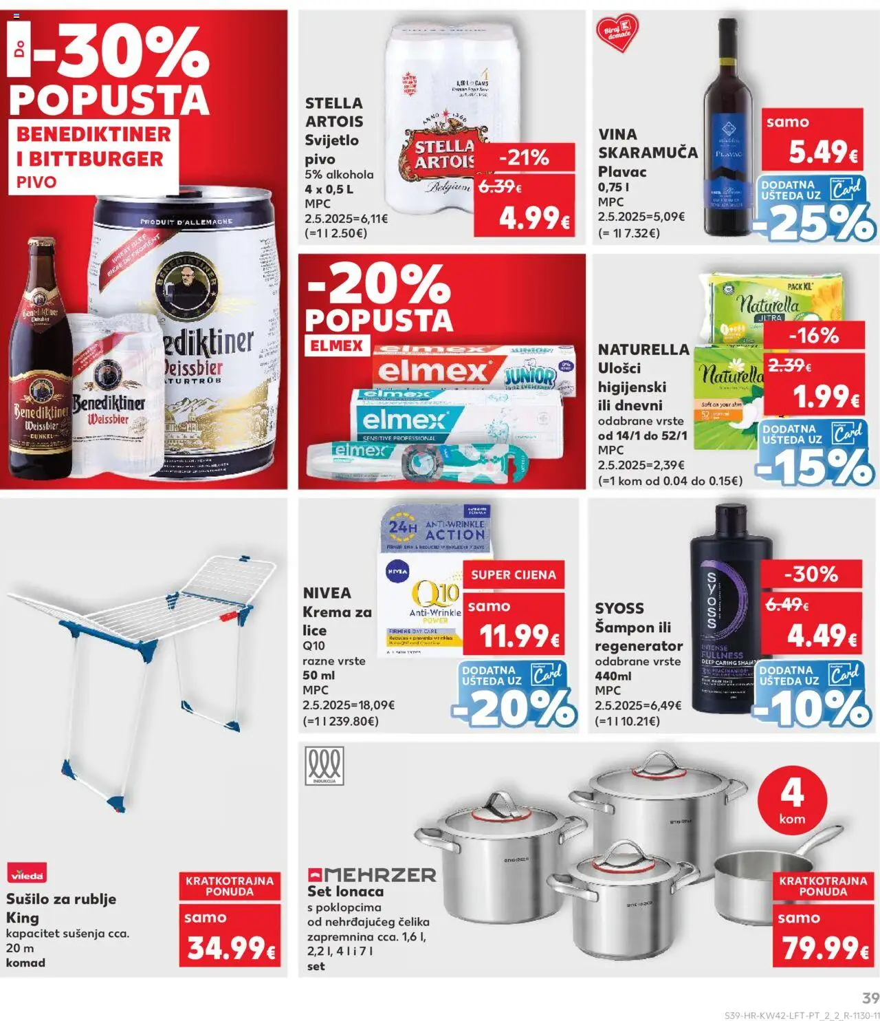 Kaufland katalog | vrijedi od 15.10.2025 | Stranica: 39 | Proizvodi: Pasta za zube, Krema, Sušilo za rublje, Nivea