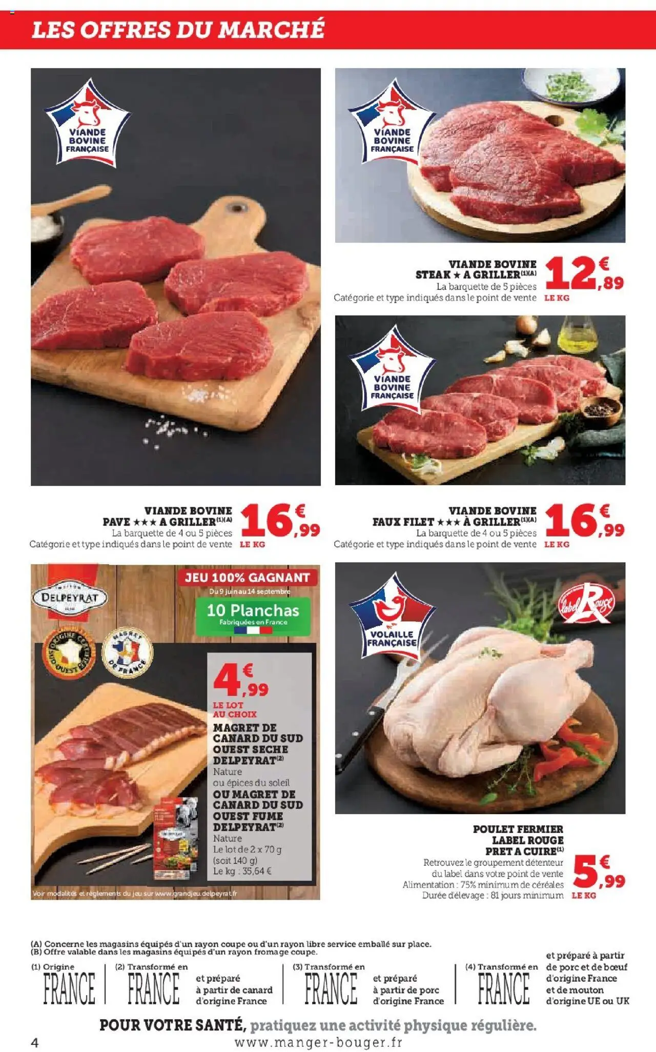  | Page: 4 | Produits: Magret de canard, Volaille, Céréales, Viande bovine