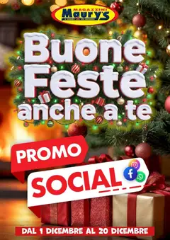 Anteprima del volantino Maury's Promo Social Dicembre 2025 catalogo valido a partire dal 01.12.2025