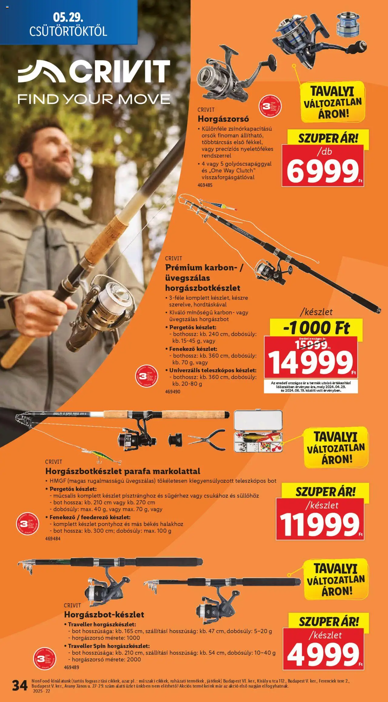 Lidl akciós ujság - amely érvényes a következő dátumtól: 29.05.2025 | Oldal: 34 | Termékek: Horgászbot, Játékok