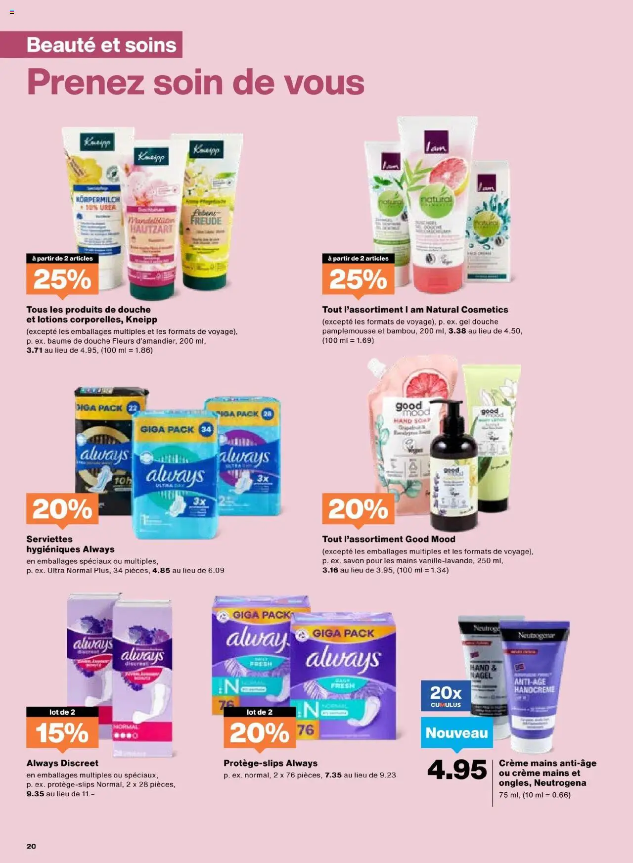 Migros Aktionen FR – gültig ab 21.10.2025 | Seite: 20 | Produkte: Körpermilch, Handcreme, Creme