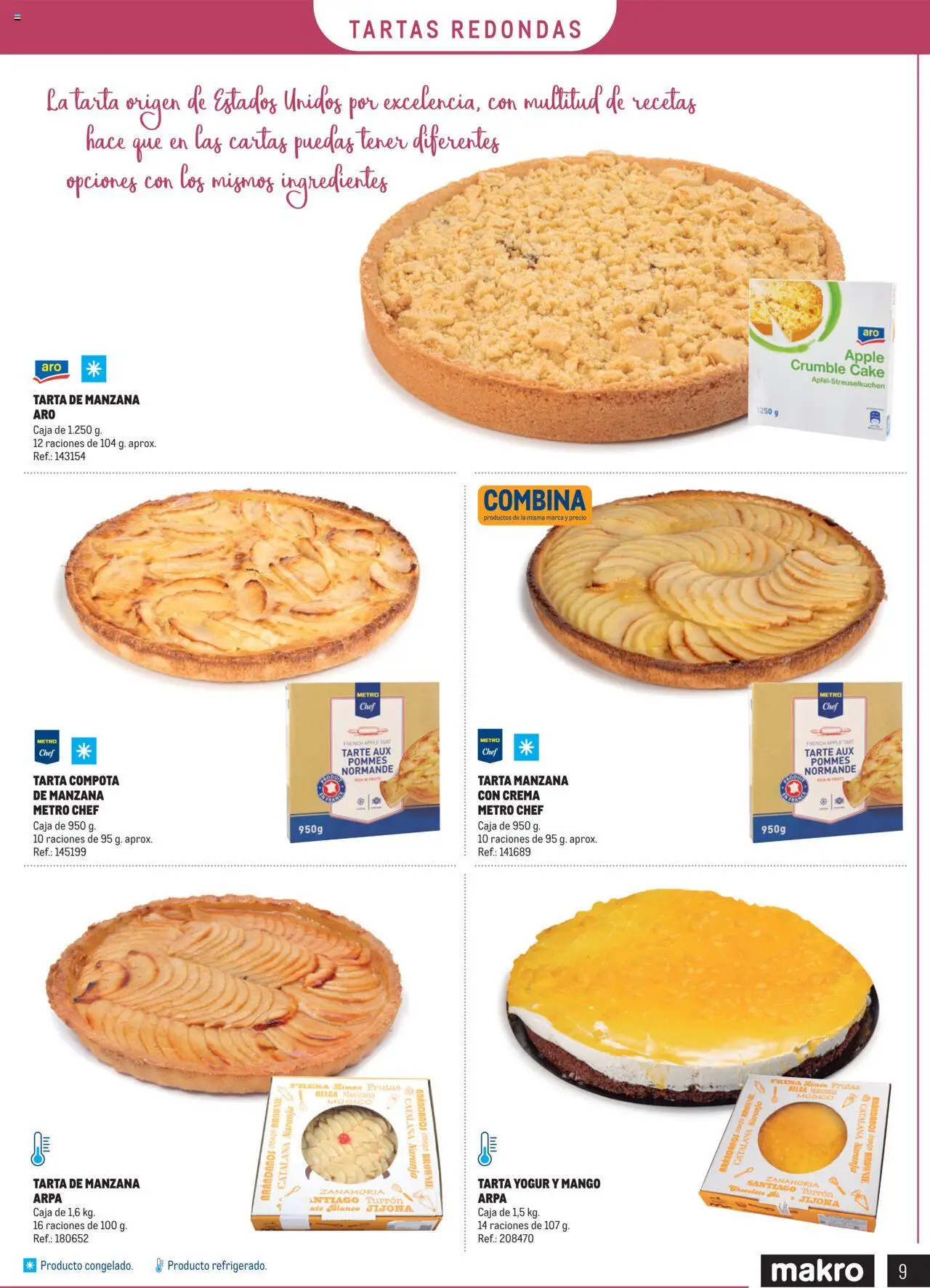 Makro - Especial Postres │ válido desde el 04.03.2025 | Página: 9 | Productos: Manzana, Crema, Apple, Caja