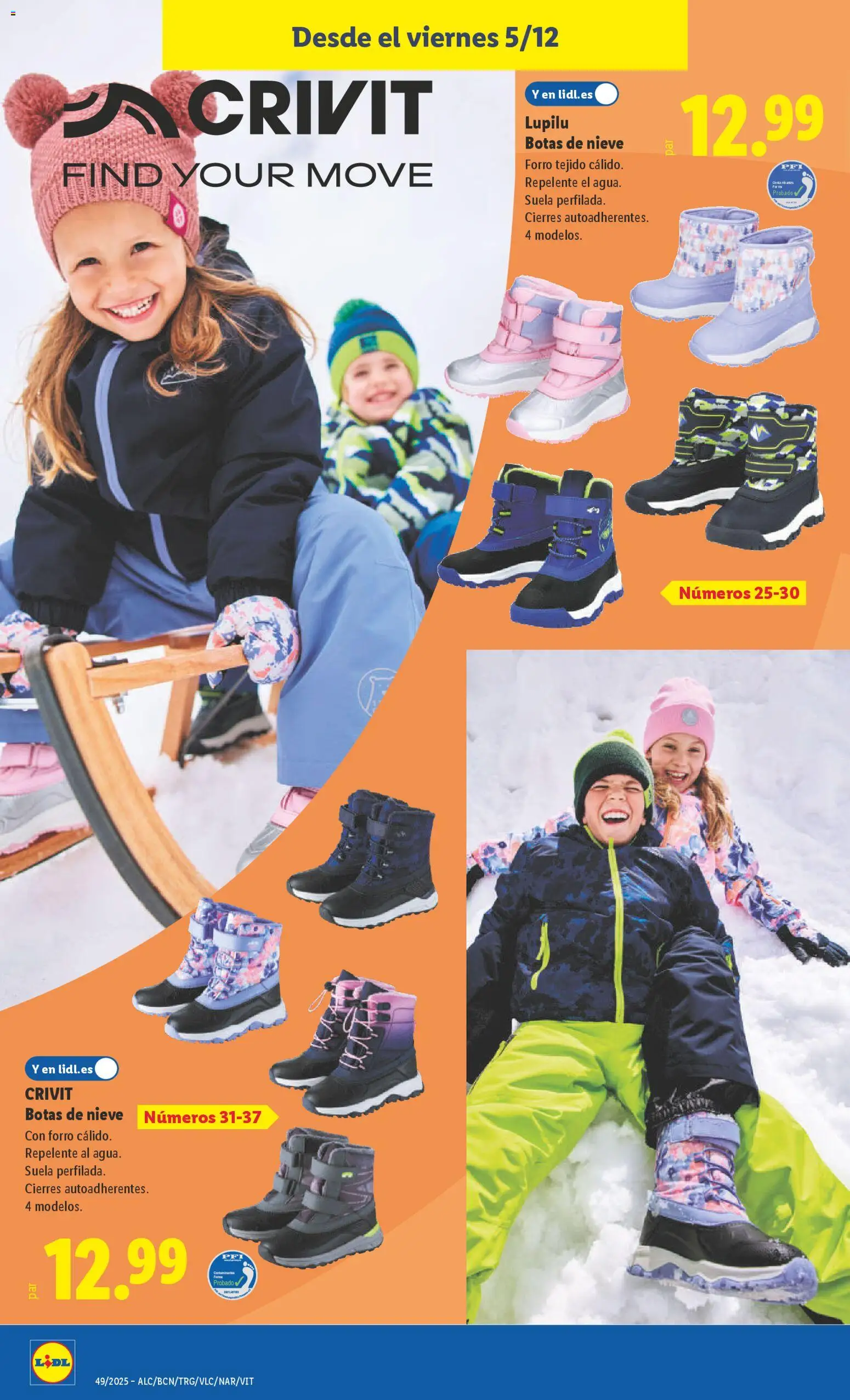 Lidl folleto de bazar │ válido desde el 01.12.2025 | Página: 30 | Productos: Botas