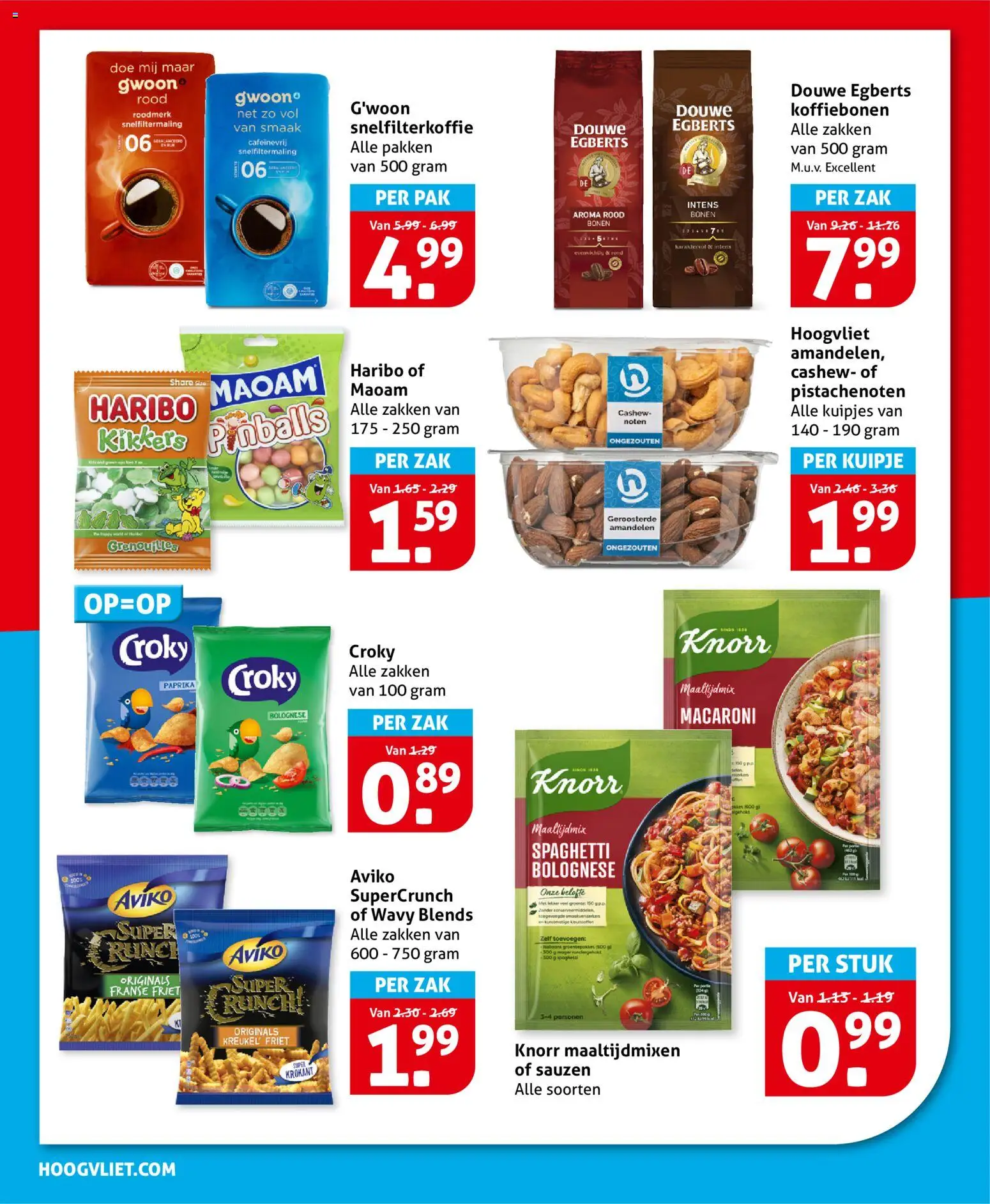 {H1} | Pagina: 22 | Producten: Koffiebonen, Noten, Friet, Zak