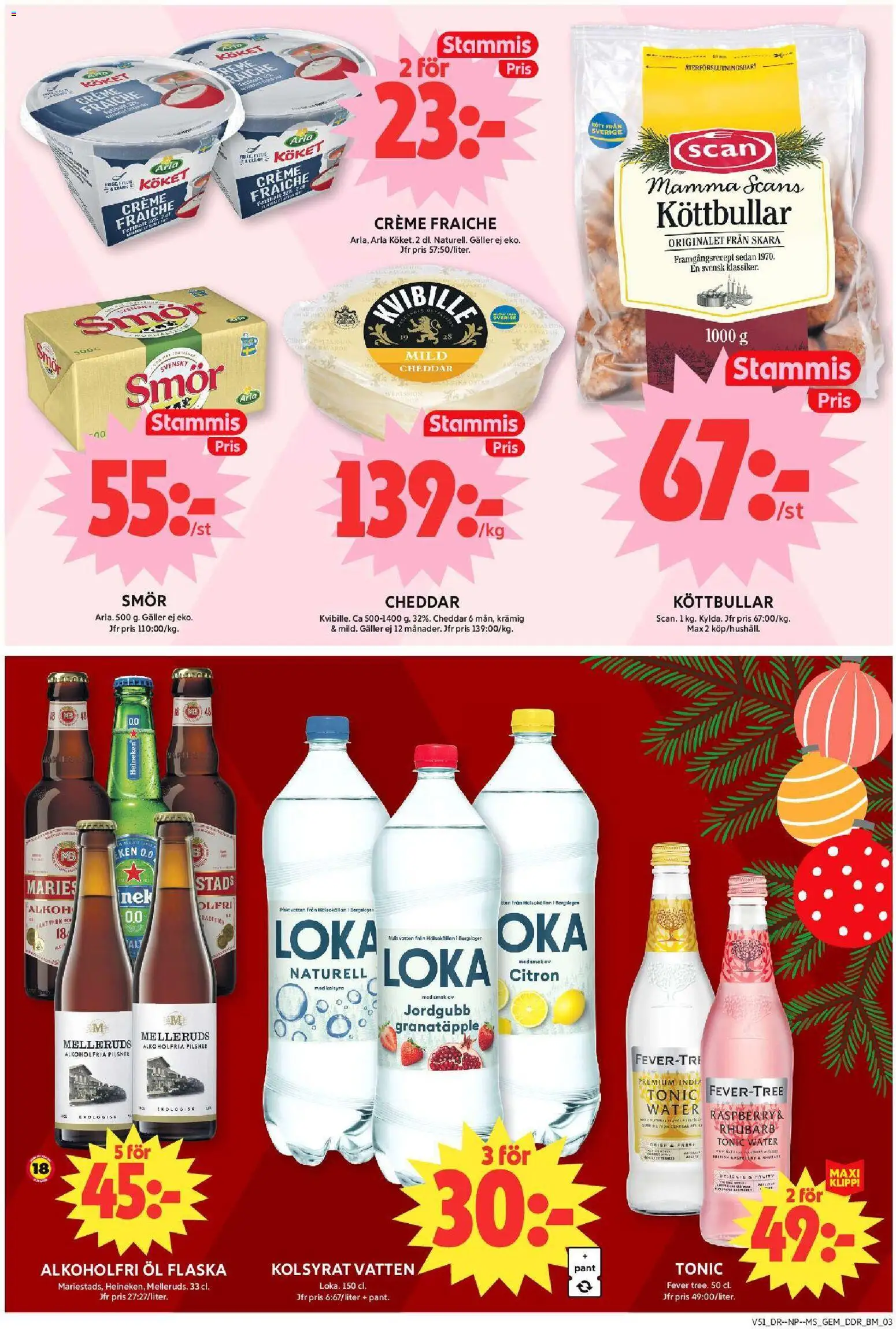 ICA Maxi reklamblad aktuell från 15.12.2025 | Sida: 7 | Produkter: Gem, Creme fraiche, Smör, Öl