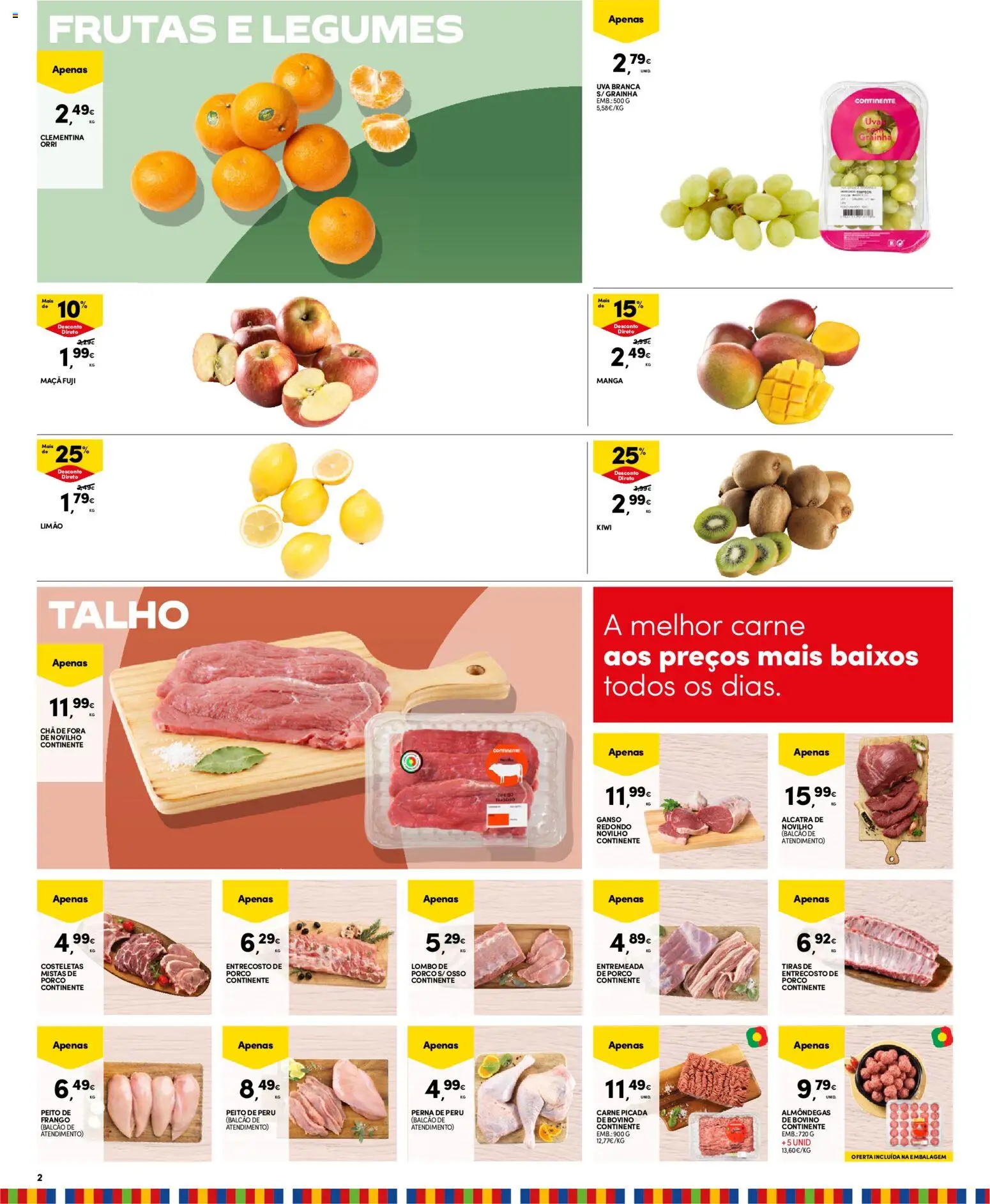 Continente - Madeira │ válido de 10.03.2026 | Página: 2 | Produtos: Peito de frango, Maça, Chá, Kiwi