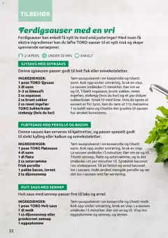 Forhåndsvisning av Joker TORO oppskriftshefte gyldig fra 15.07.2025 | Side: 22